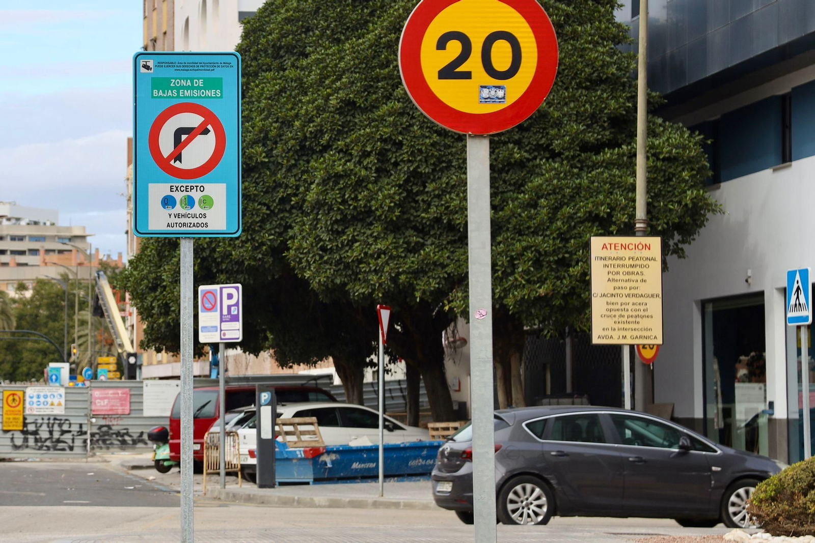 Málaga activa las cámaras de la Zona de Bajas Emisiones