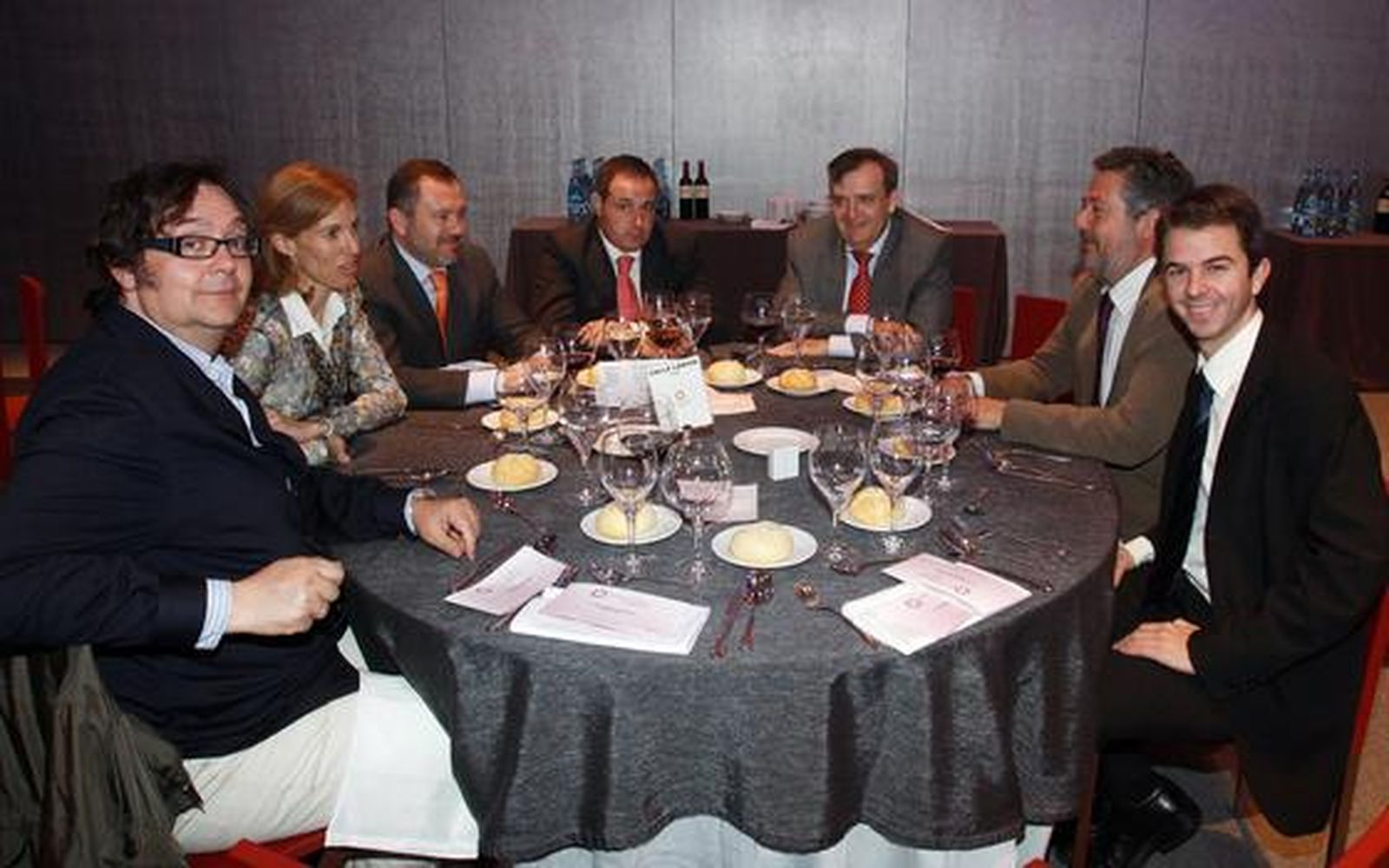 Asitentes al Foro Joly Andalucía celebrado en el hotel Barceló de la capital malagueña con el presidente de Aena, Juan Ignacio Lema.