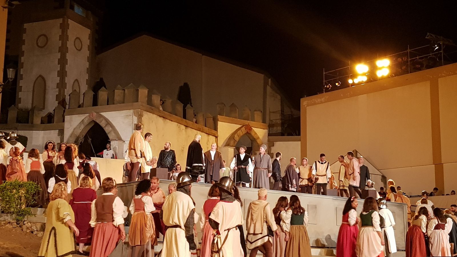 Una de las escenas de la representación teatral.