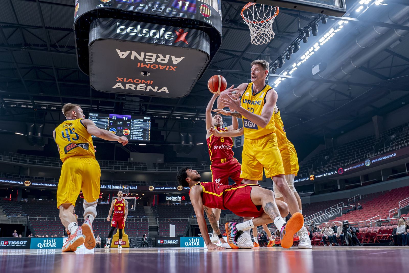 Las mejores fotos del Ucrania-España de baloncesto