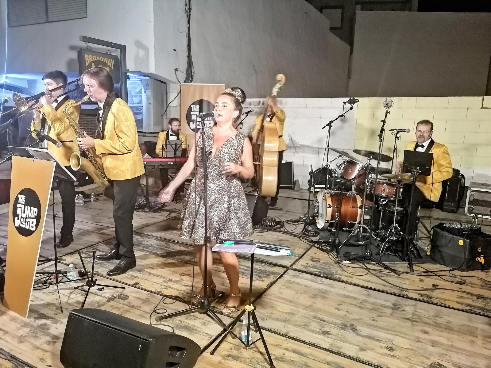 The Jump Club durante su actuación en Alhama de Almería.