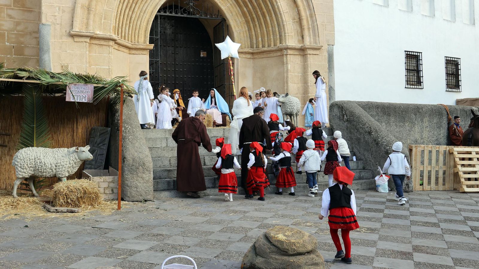 Imágenes del Belén Viviente de la plaza San Lucas en Jerez