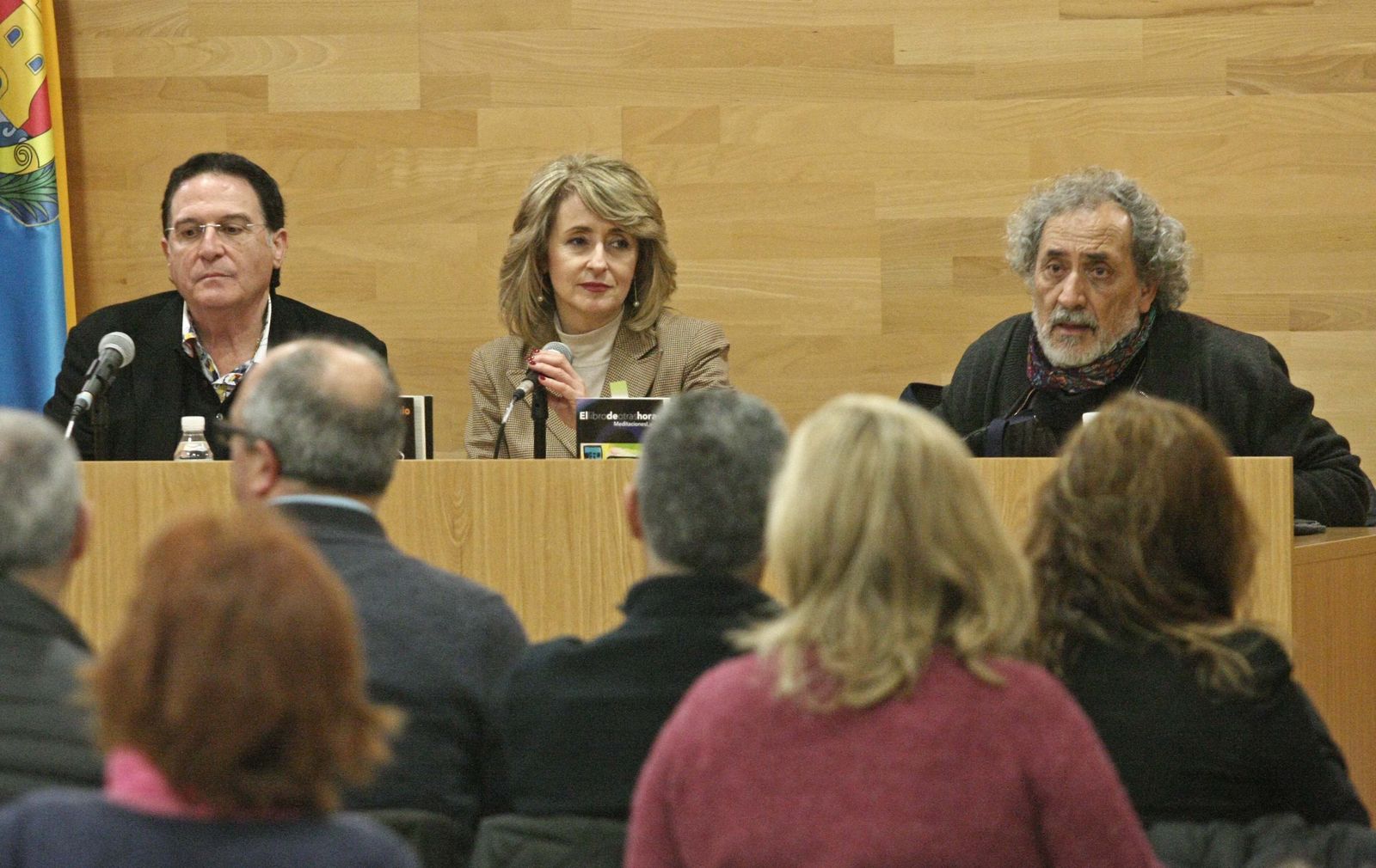 Álvaro Áñvarez, Pilar Pintor y José Chamizo, ayer en Algeciras.