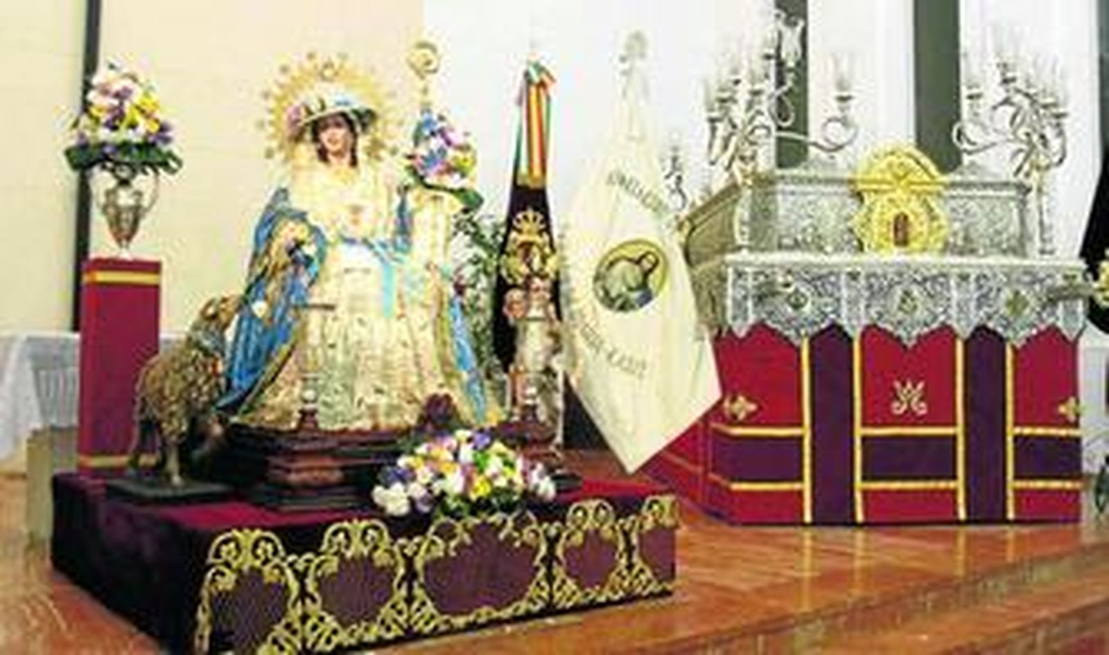 La Madre del Buen Pastor, en su capilla durante la exposición celebrada el pasado mes de enero.