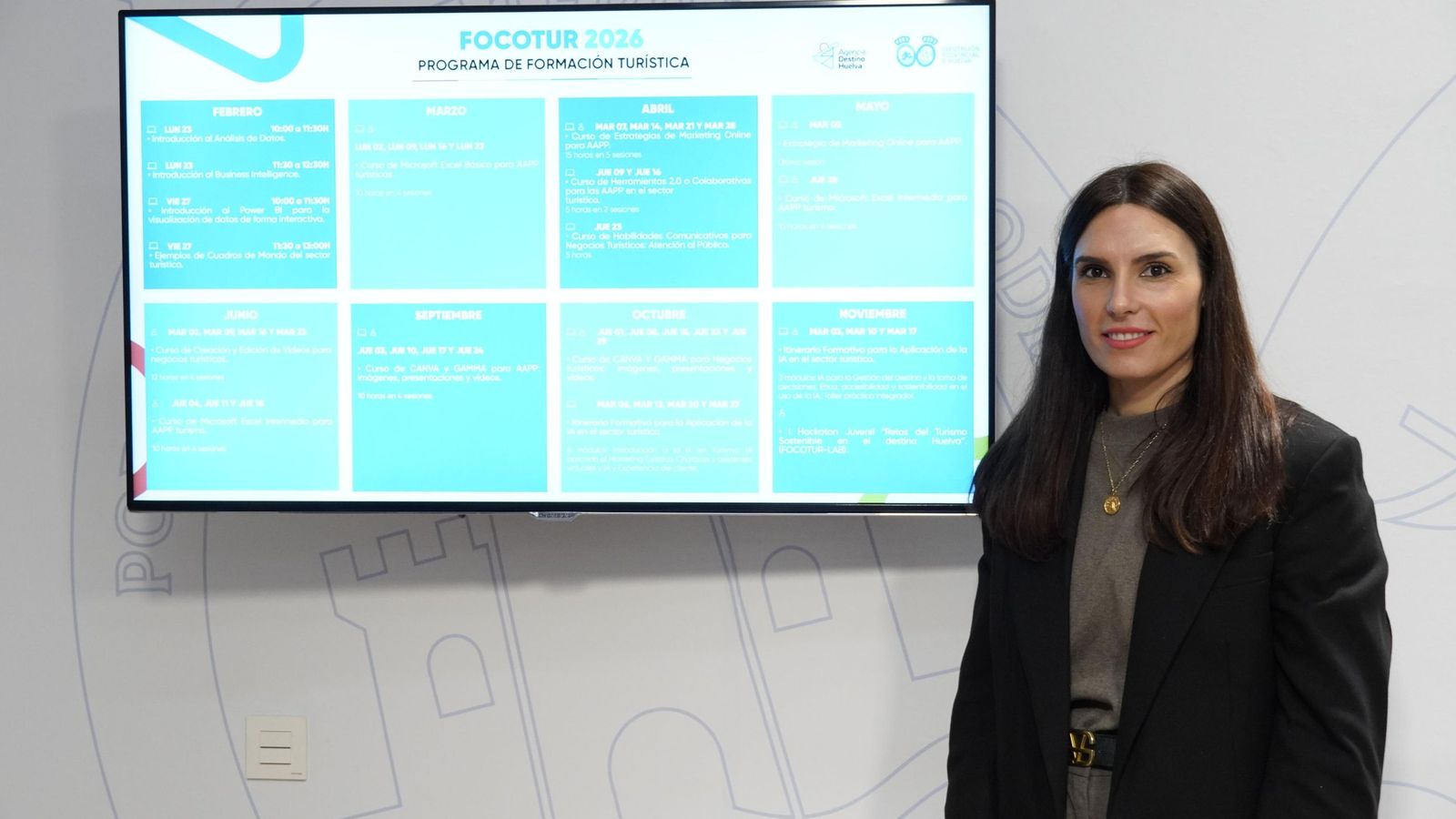 Ana Delgado en la presentación del FOCOTOUR 2026.