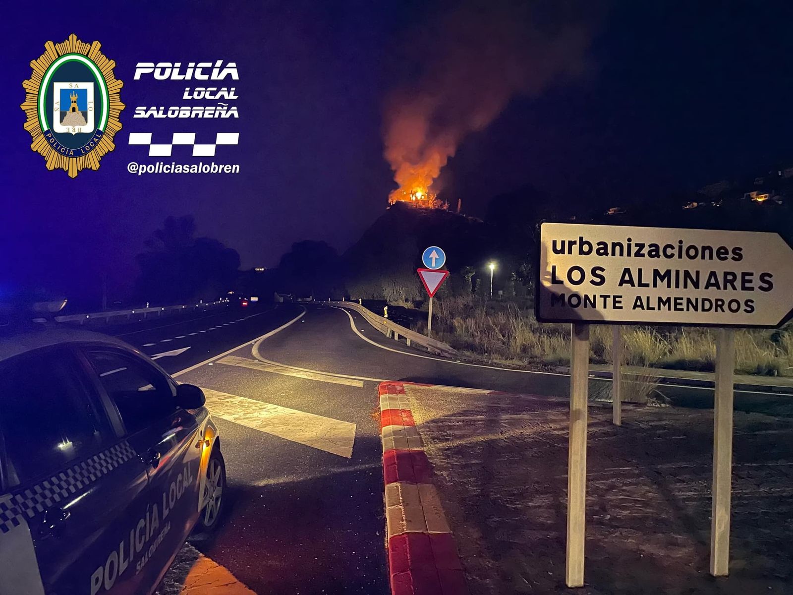Incendiada una vivienda en la Urbanización Monte de los Almendros de Salobreña por motivos que aún se desconocen
