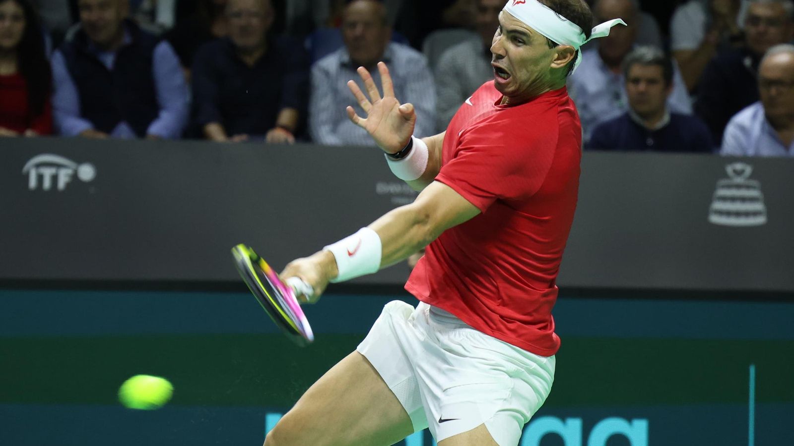 Las fotos del Rafa Nadal-Van de Zandschulp de la Copa Davis en Málaga