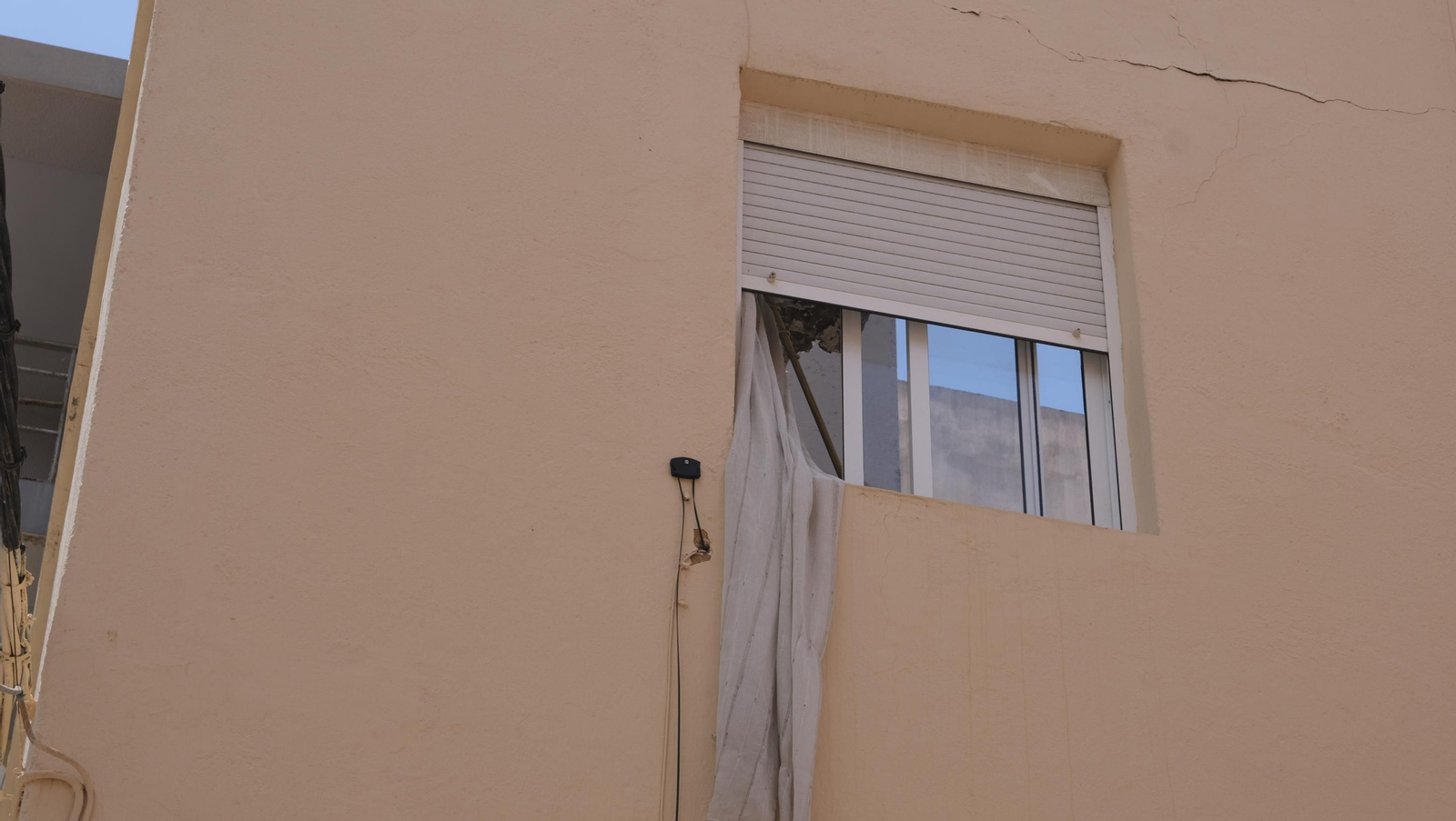 Imágenes de la vivienda con daños en el Tagarete. Almería