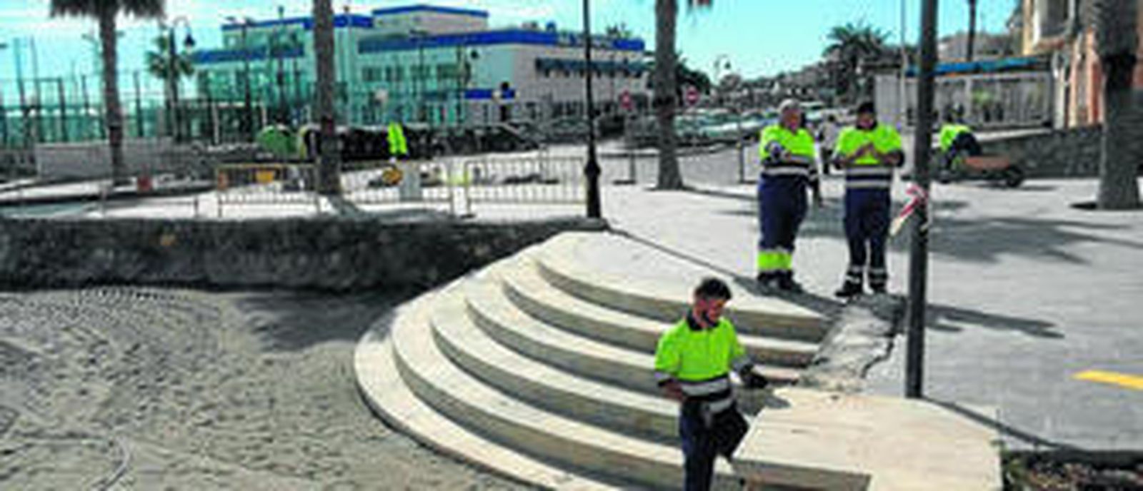 En estos días se ultiman los trabajos de finalización del Mirador de El Puerto, uno de los lugares más emblemáticos del municipio.