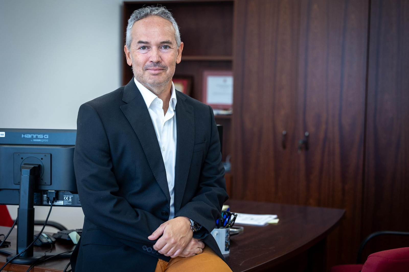 Antonio Rodríguez, juez decano de Cádiz, en su despacho durante la entrevista concedida a Diario de Cádiz.
