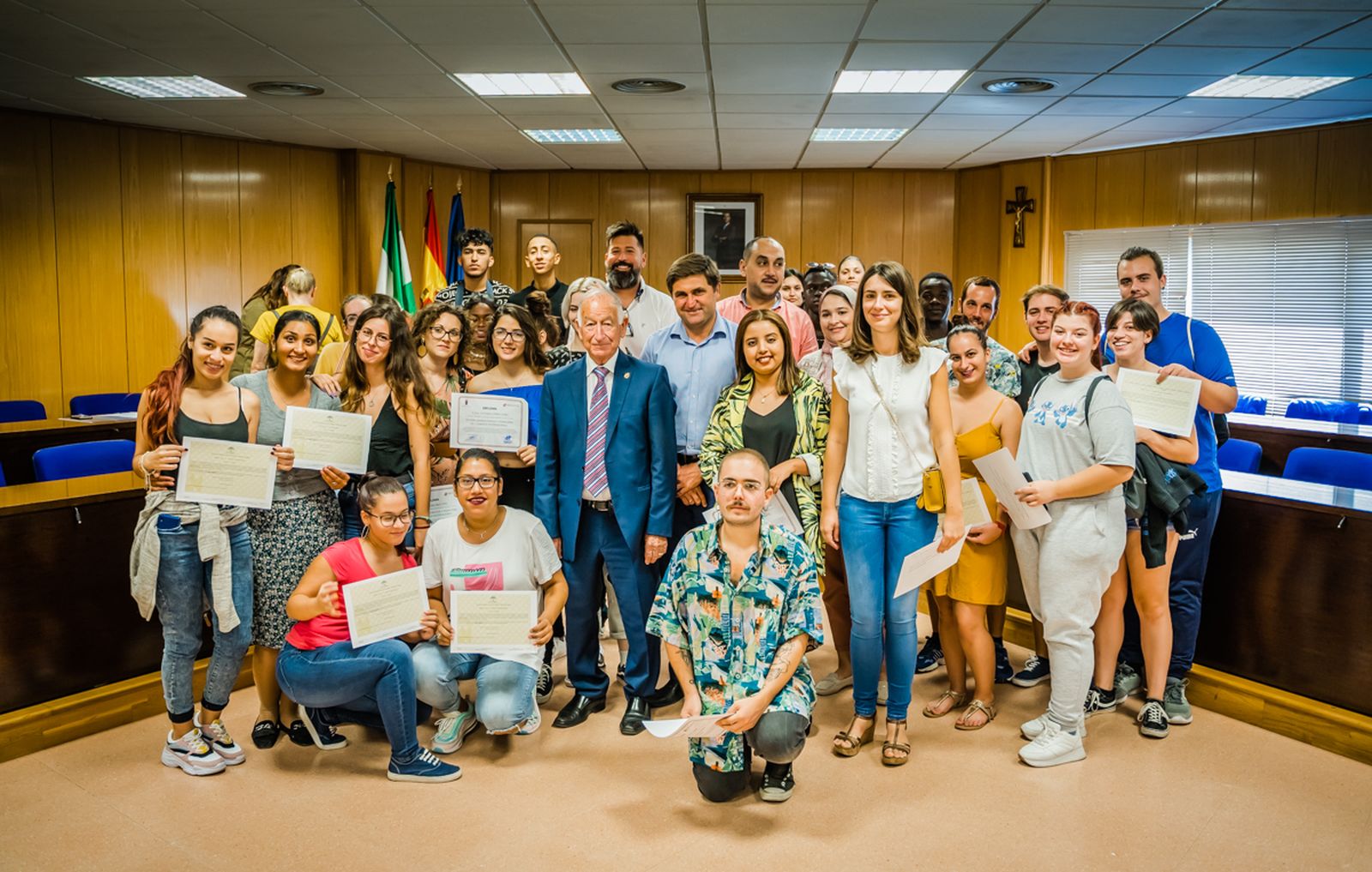 Entrega de diplomas a 123 alumnos de ‘Emplea Roquetas’ en hostelería, agricultura o administración y comercio