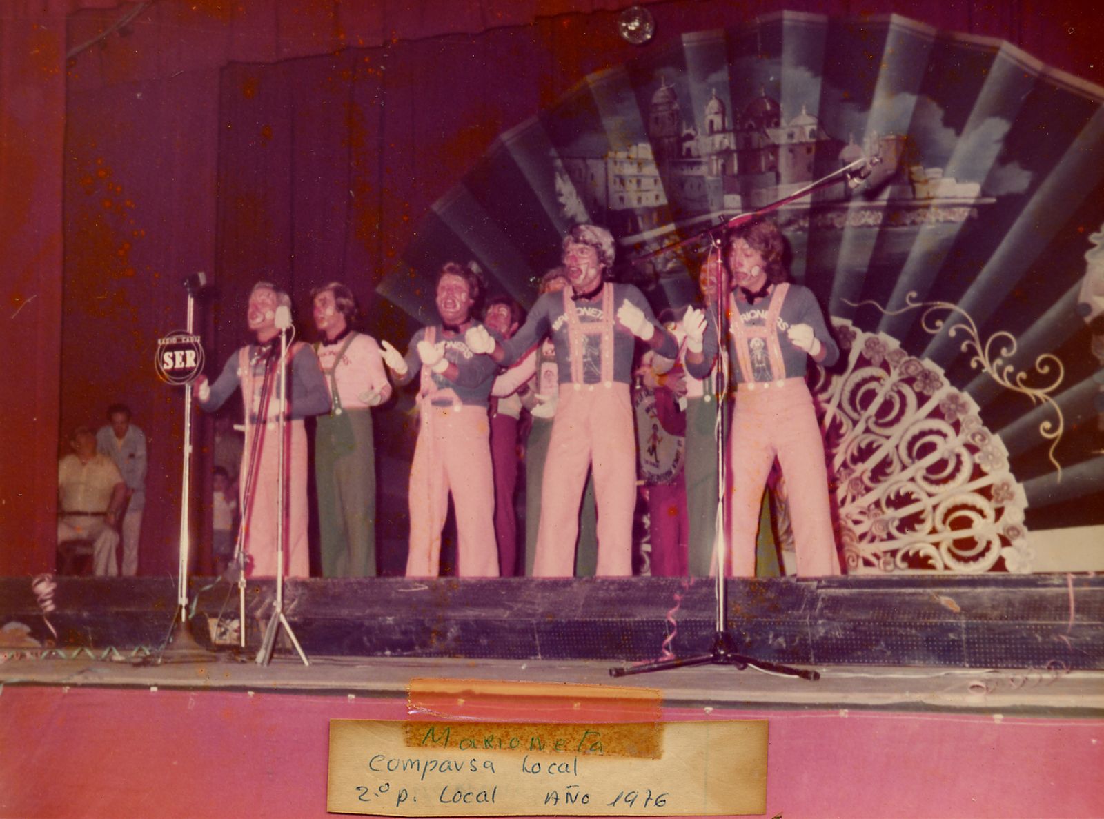 La comparsa 'Marionetas', de 1976.