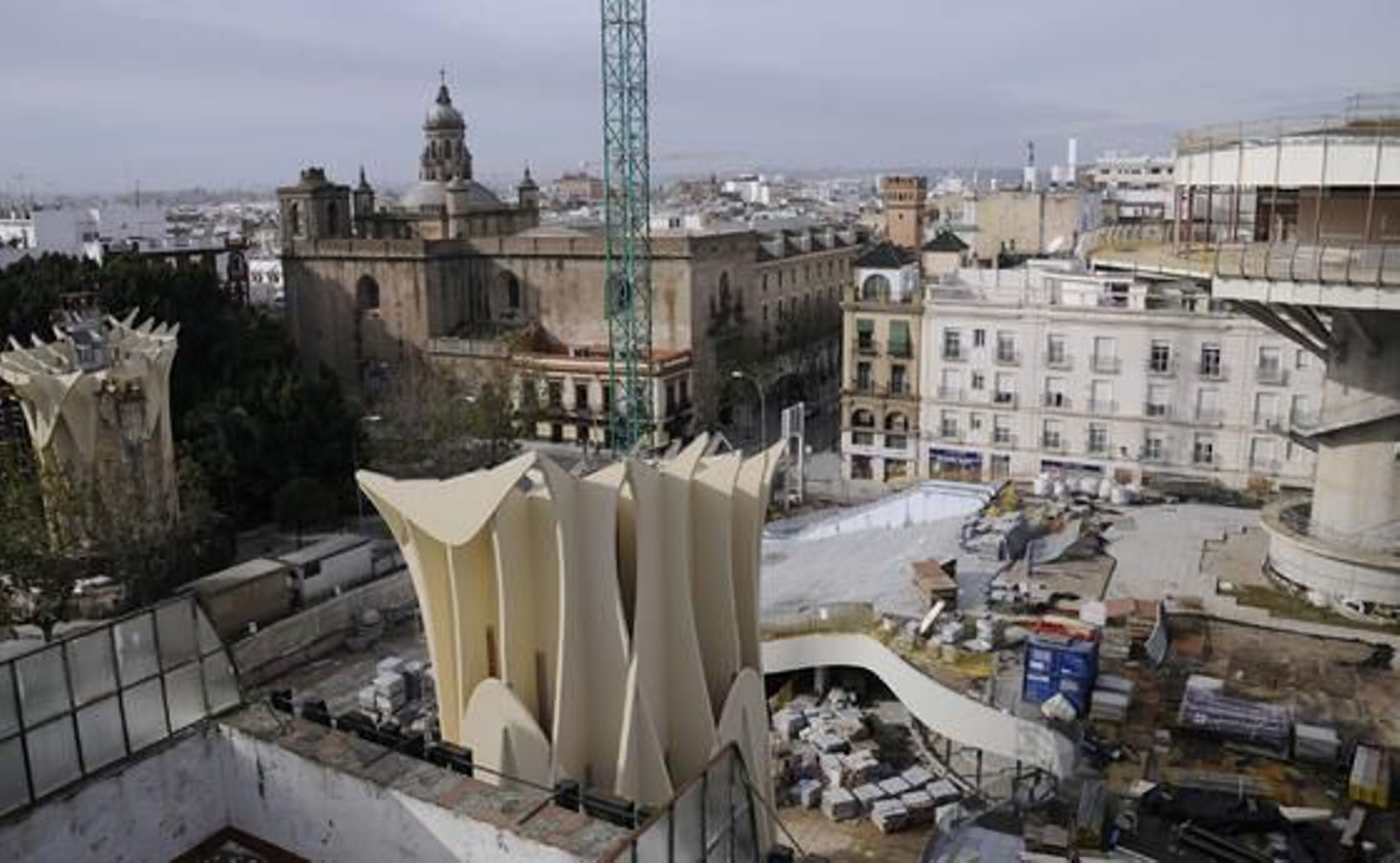 Imagen del proyecto Metropol-Parasol desde una perspectiva diferente.

Foto: Juan Carlos Vázquez