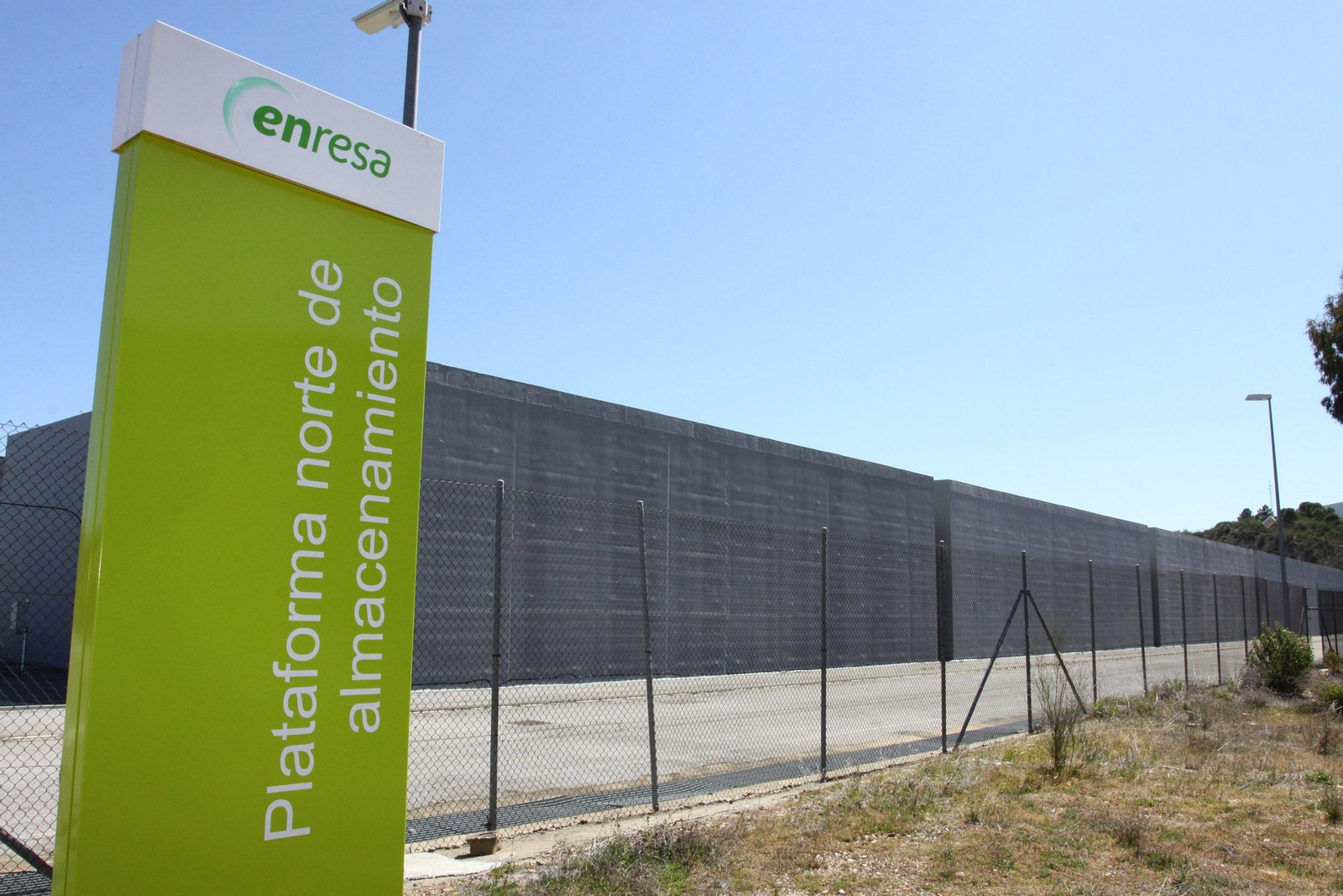 Una de las plataformas de residuos nucleares de El Cabril.