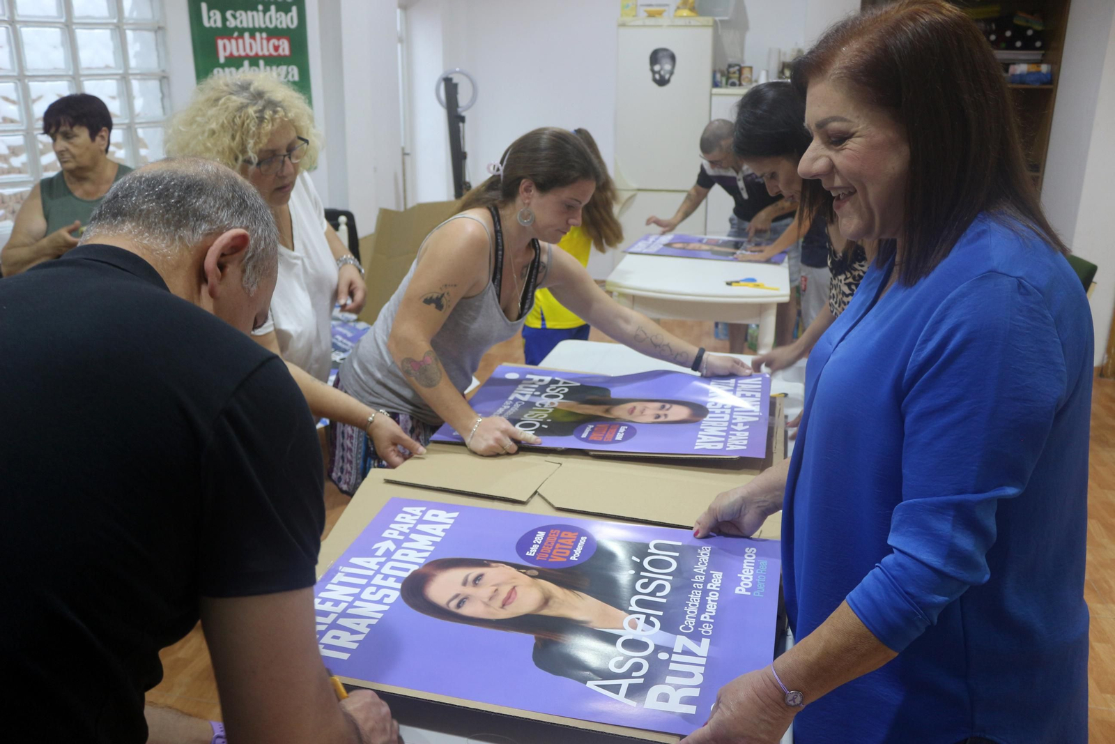 Las imágenes del comienzo de la campaña electoral en Puerto Real
