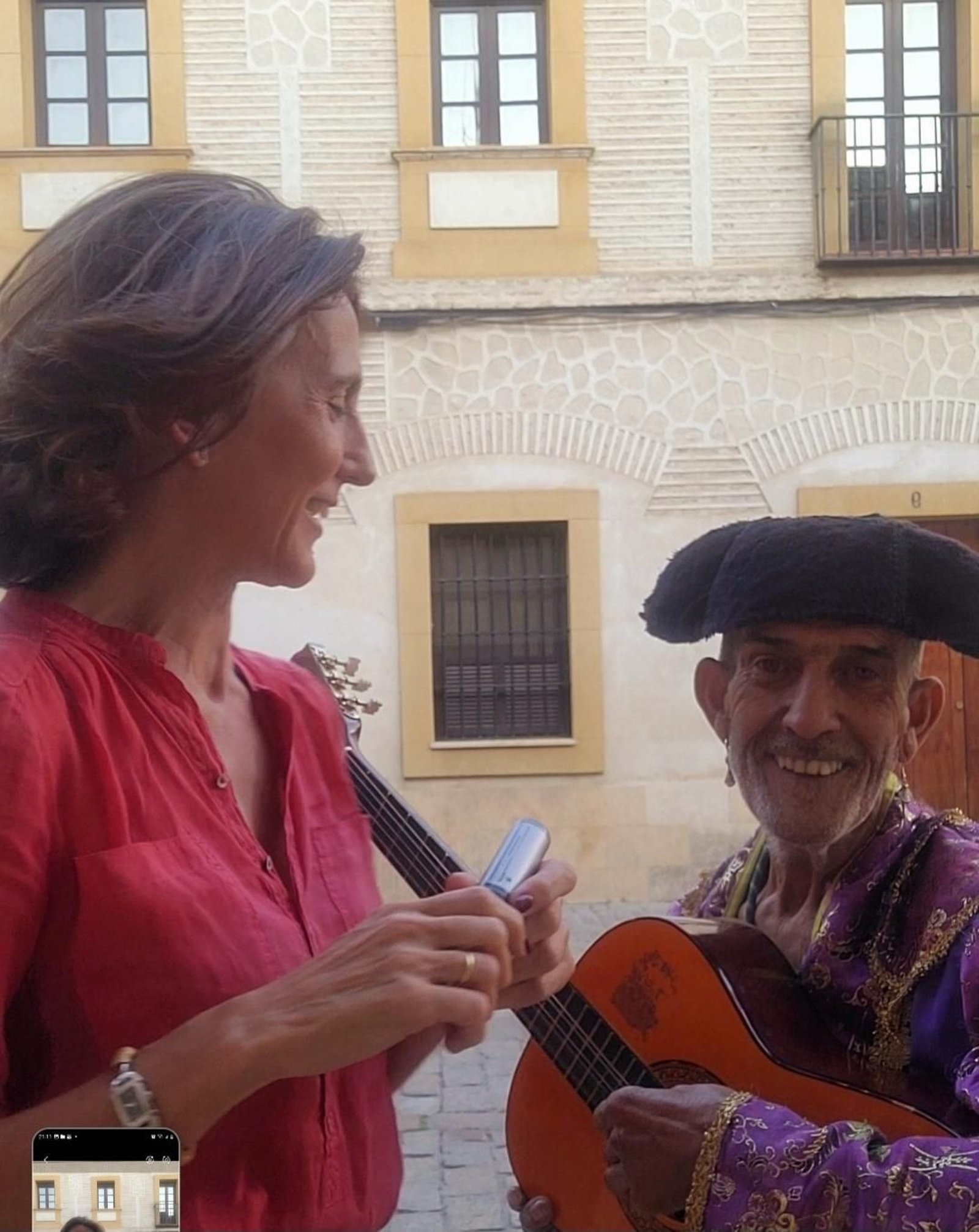 Beatriz y Cachito en la Casa de la Moneda.