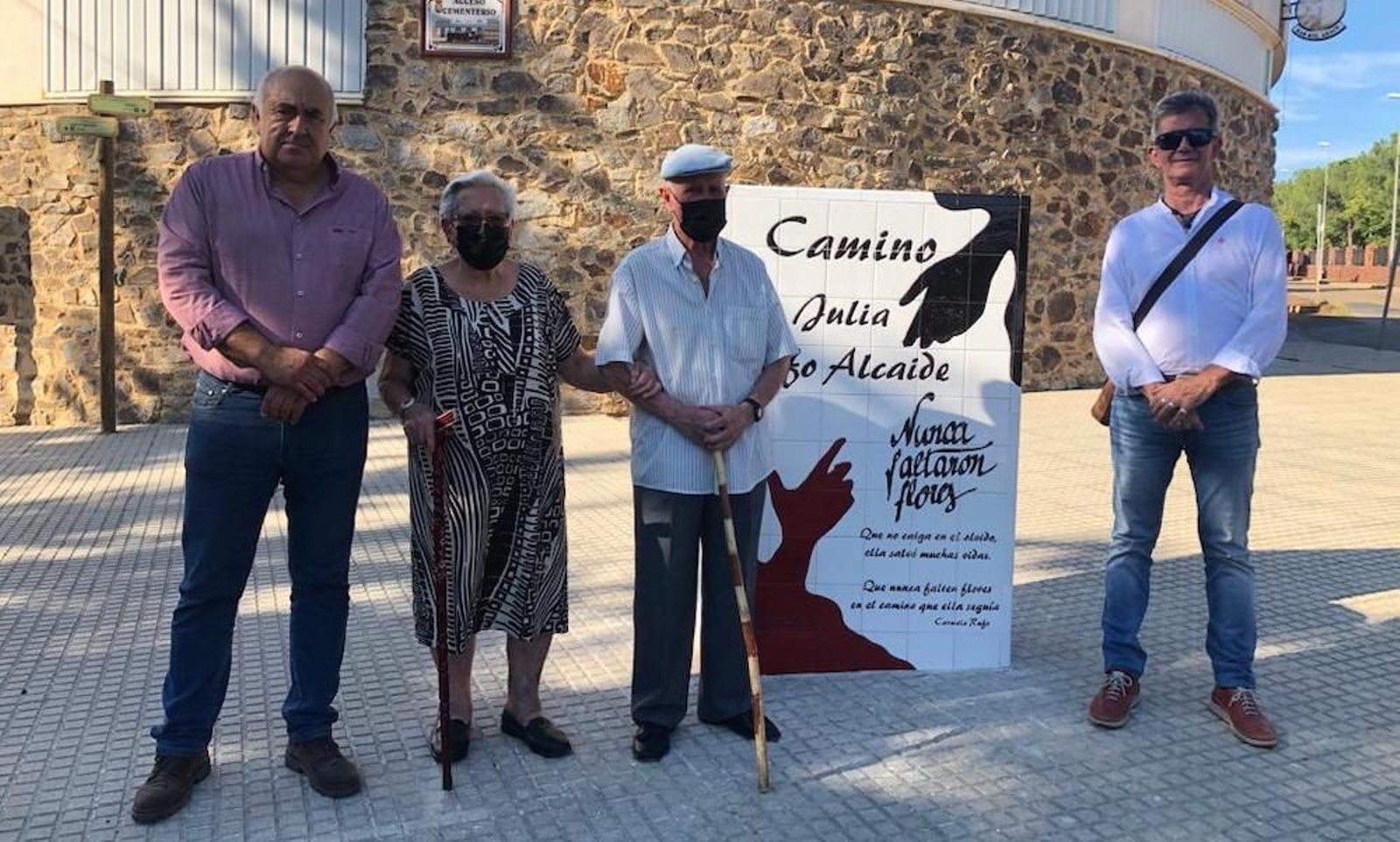 Monolito a Julia Rufo en Nerva.