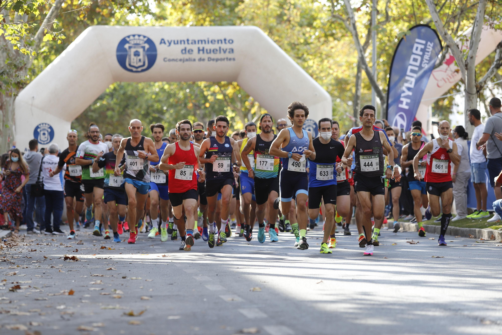 Las imágenes de la vuelta a Huelva de atletismo
