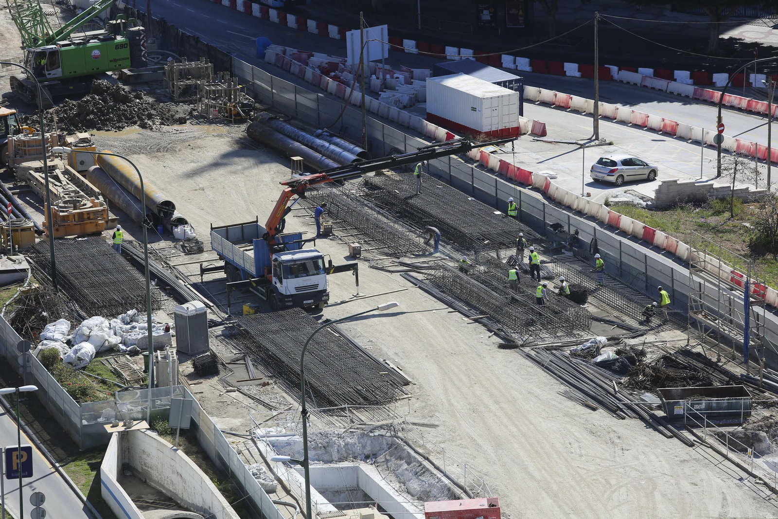 Fotos de las obras del Metro de Málaga