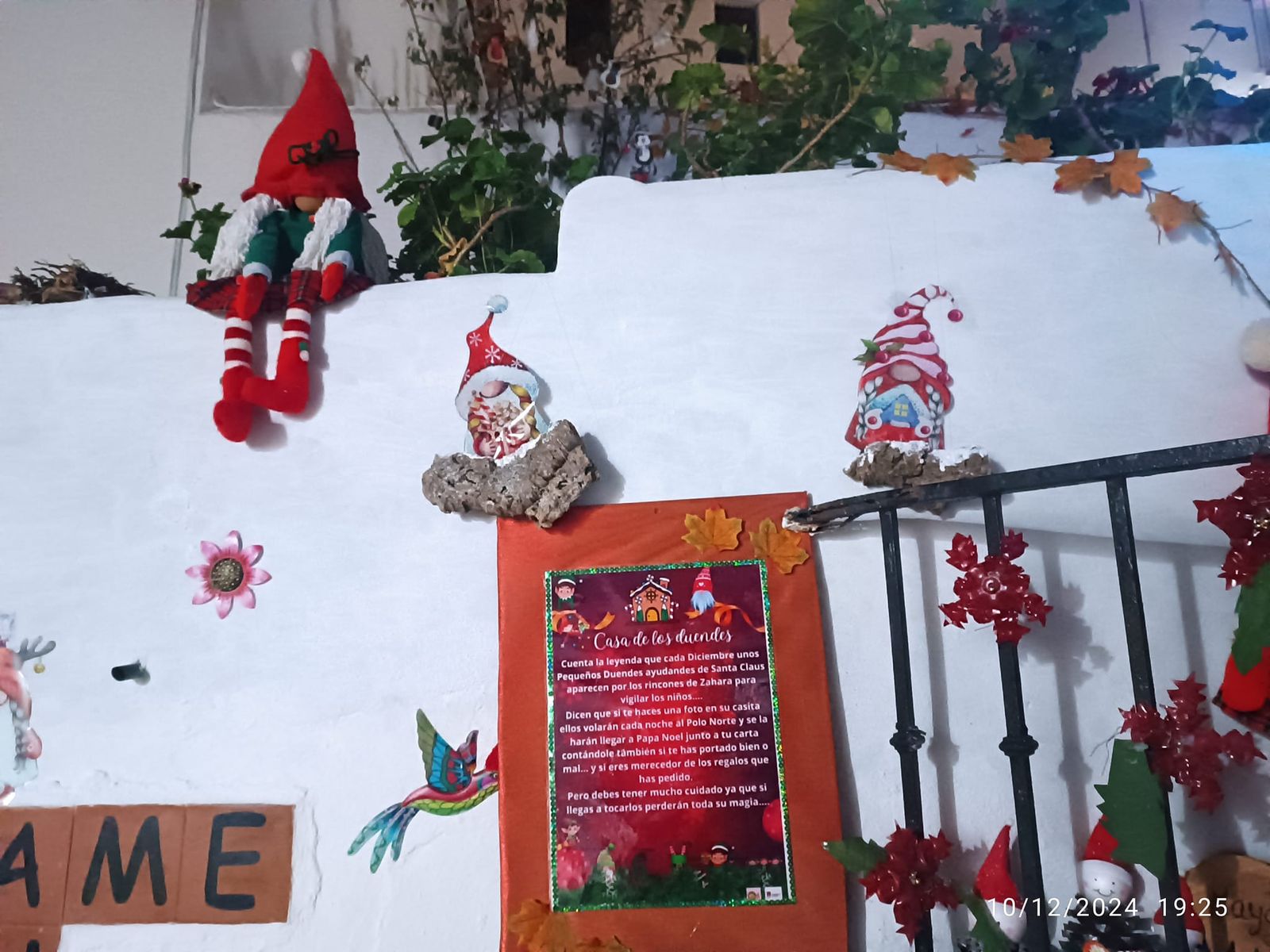 Decoración navideña de El Rincón del Beso