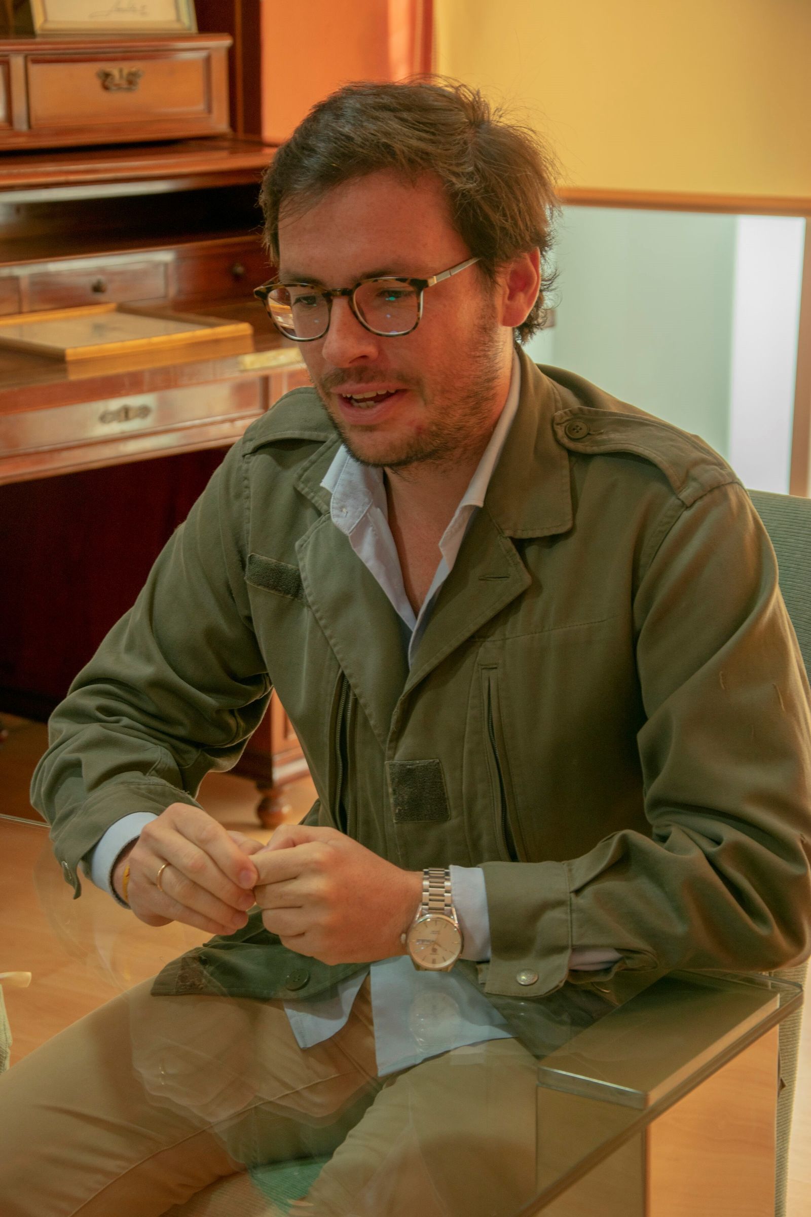 Fernando Mañes durante una entrevista reciente en 'Diario de Sevilla'.