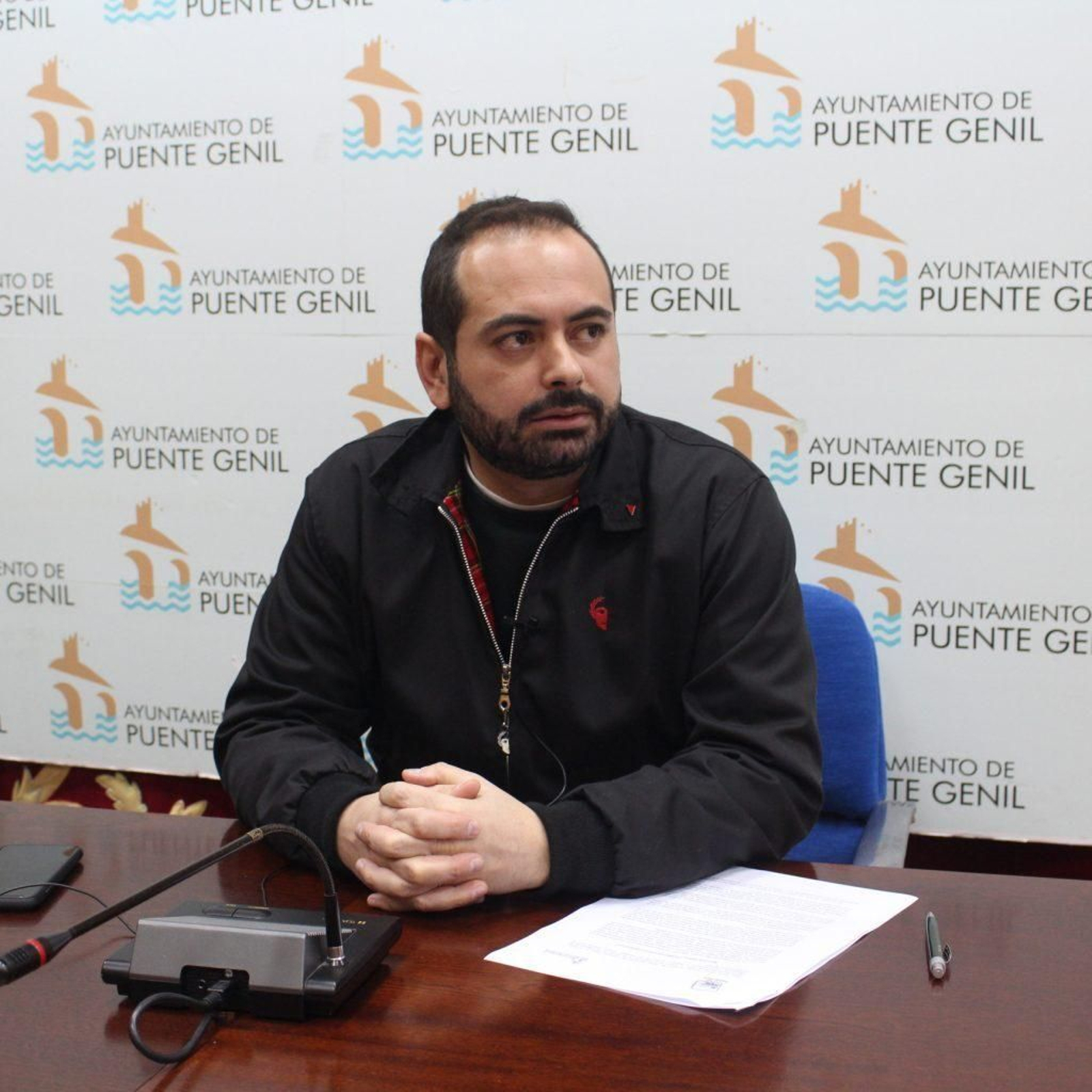 El portavoz municipal de IU en el Ayuntamiento de Puente Genil, Jesús David Sánchez.