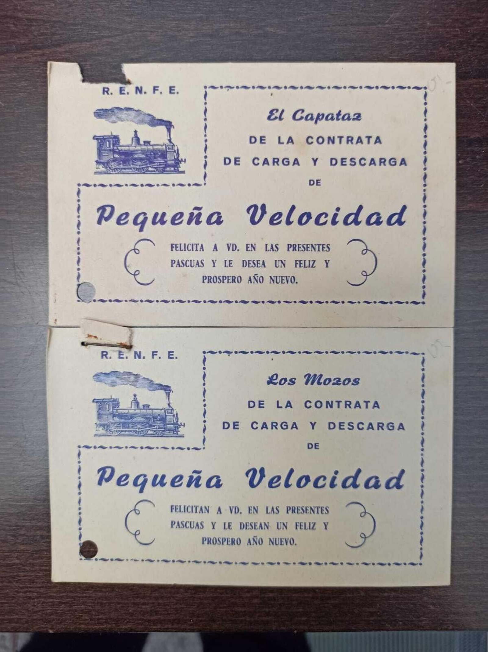 Feicitación de la contrata de carga y descarga de Pequeña Velocidad.
