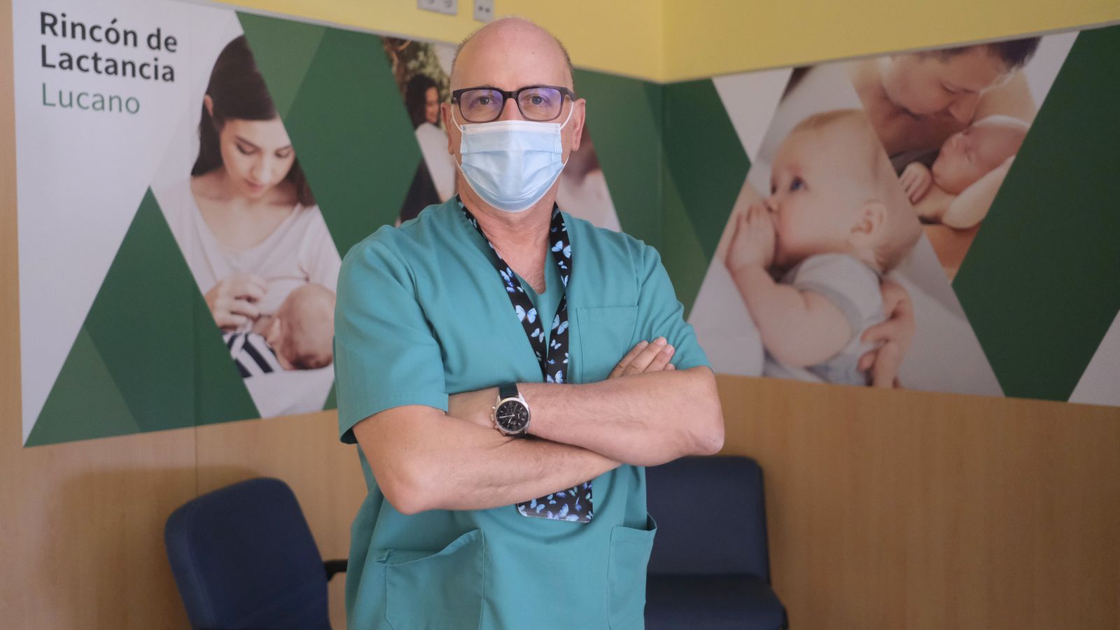 Navarro, en el Rincón de Lactancia del centro de salud Lucano.