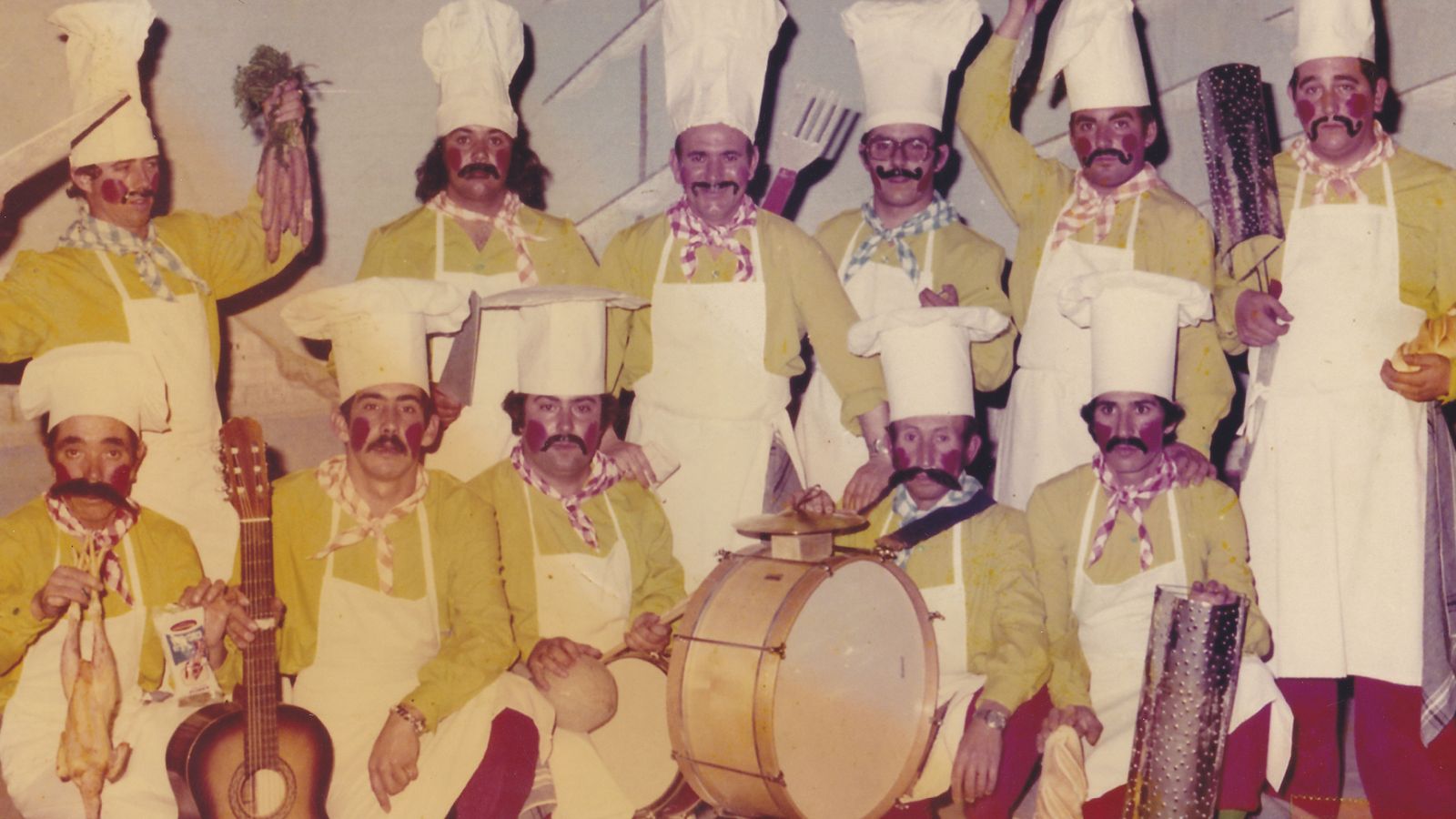 Chirigota 'Los cocineros del pan rallao', primer premio de 1975.