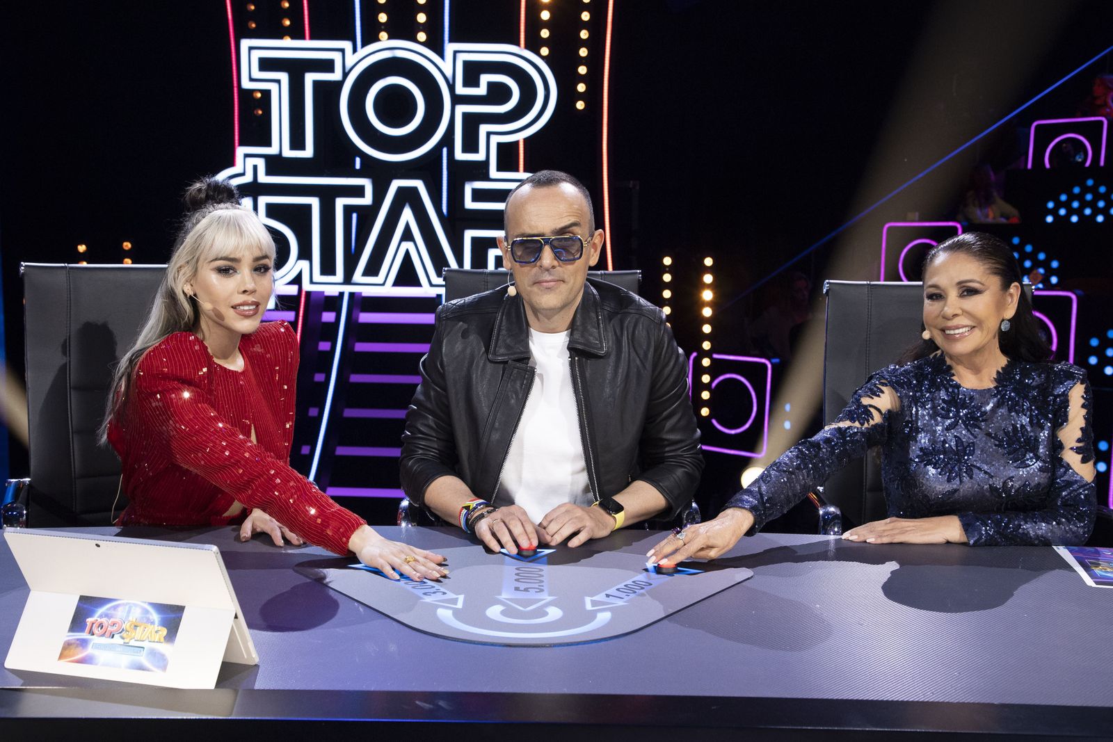 Los mentores de 'Top Star': Danna Paola, Risto Mejide e Isabel Pantoja