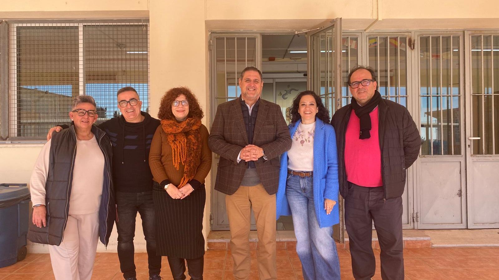 Francisco Alonso durante su visita al IES El Alquián de Almería.