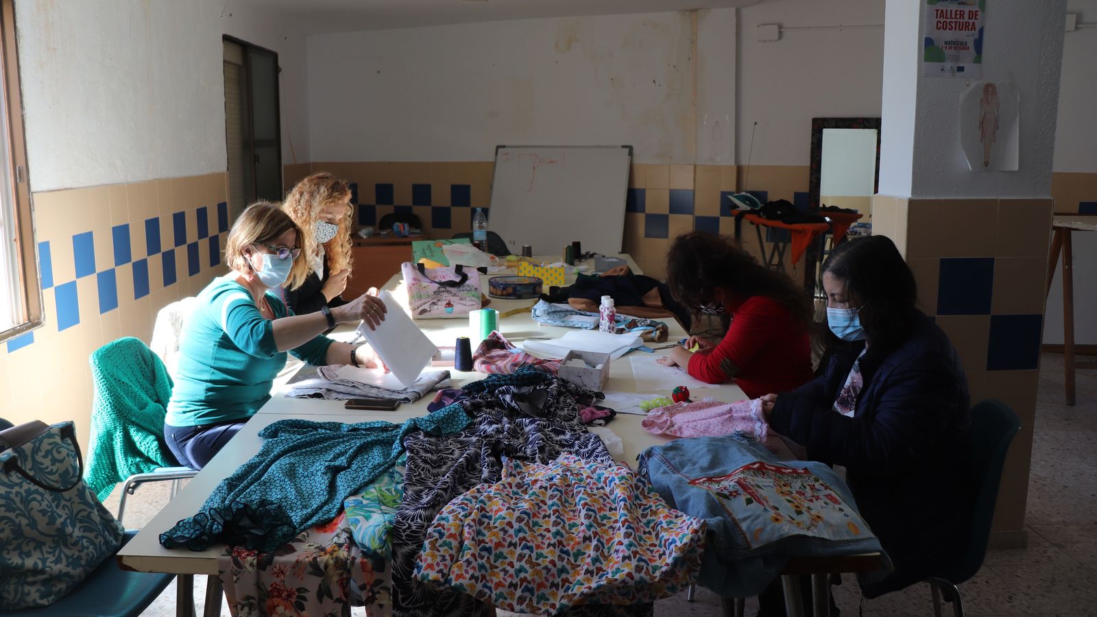 Algunas alumnas del taller.