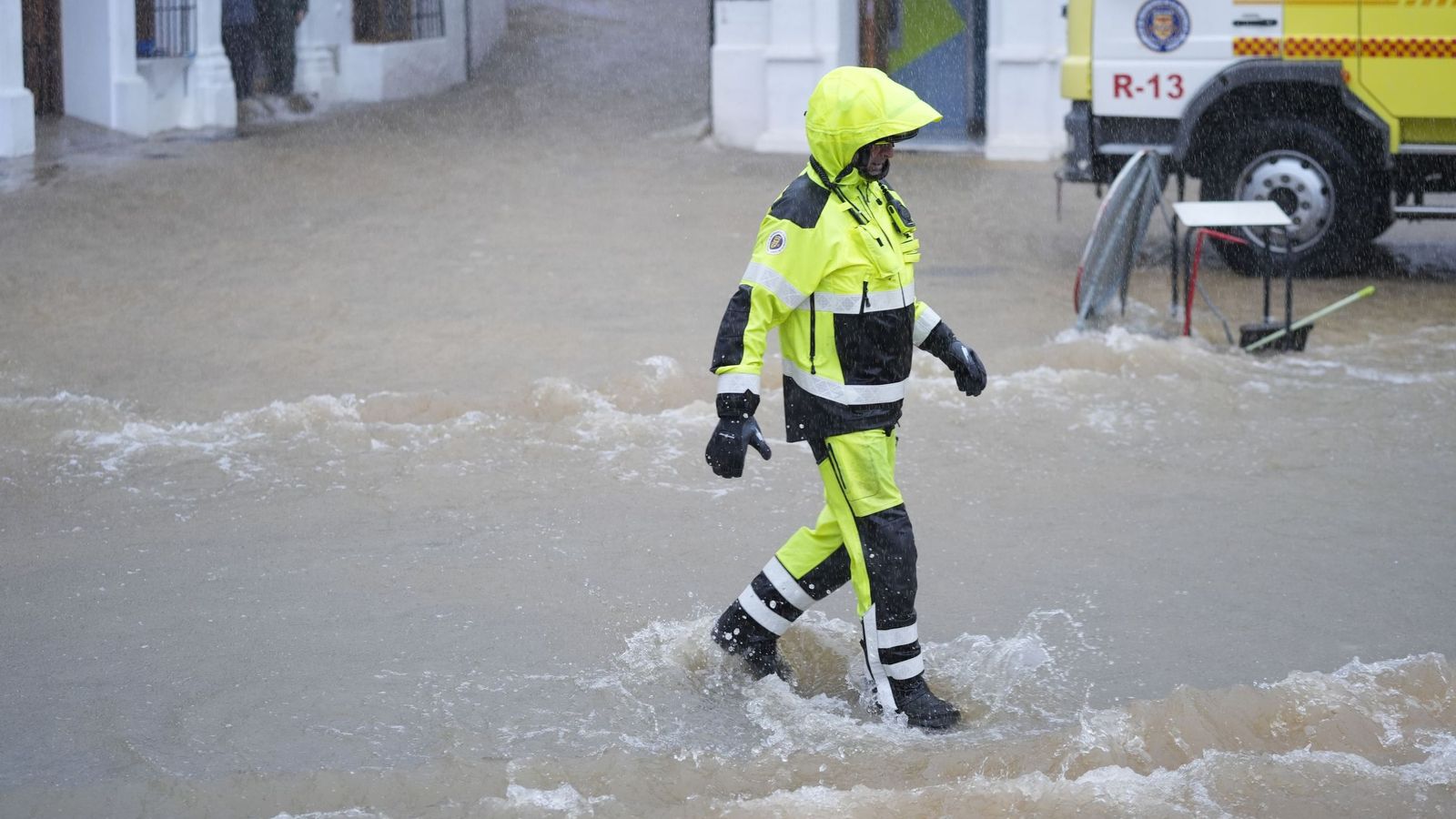 Equipos de la UME, el pasado miércoles en Grazalema.