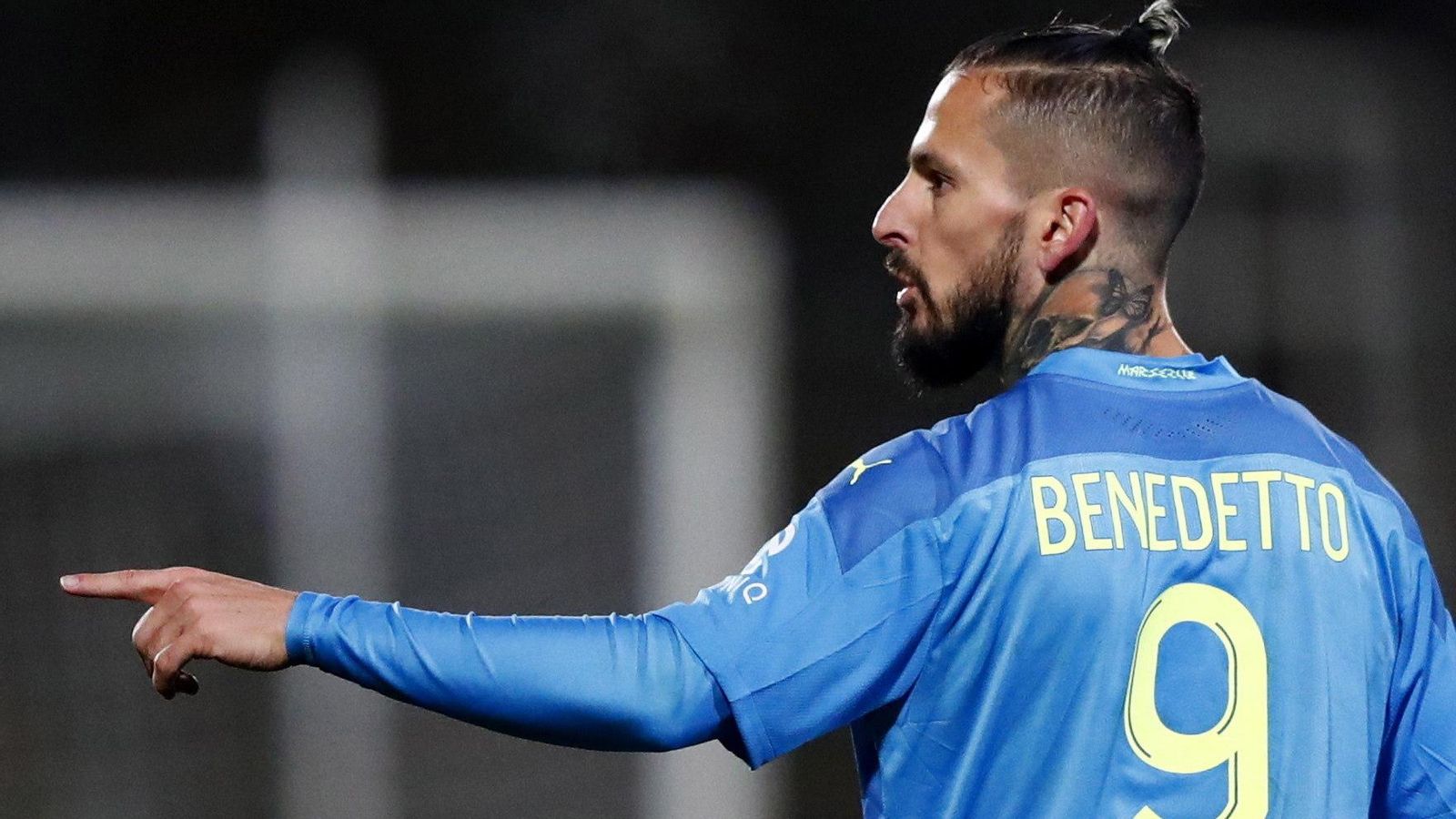 Benedetto, con el Olympique de Marsella.