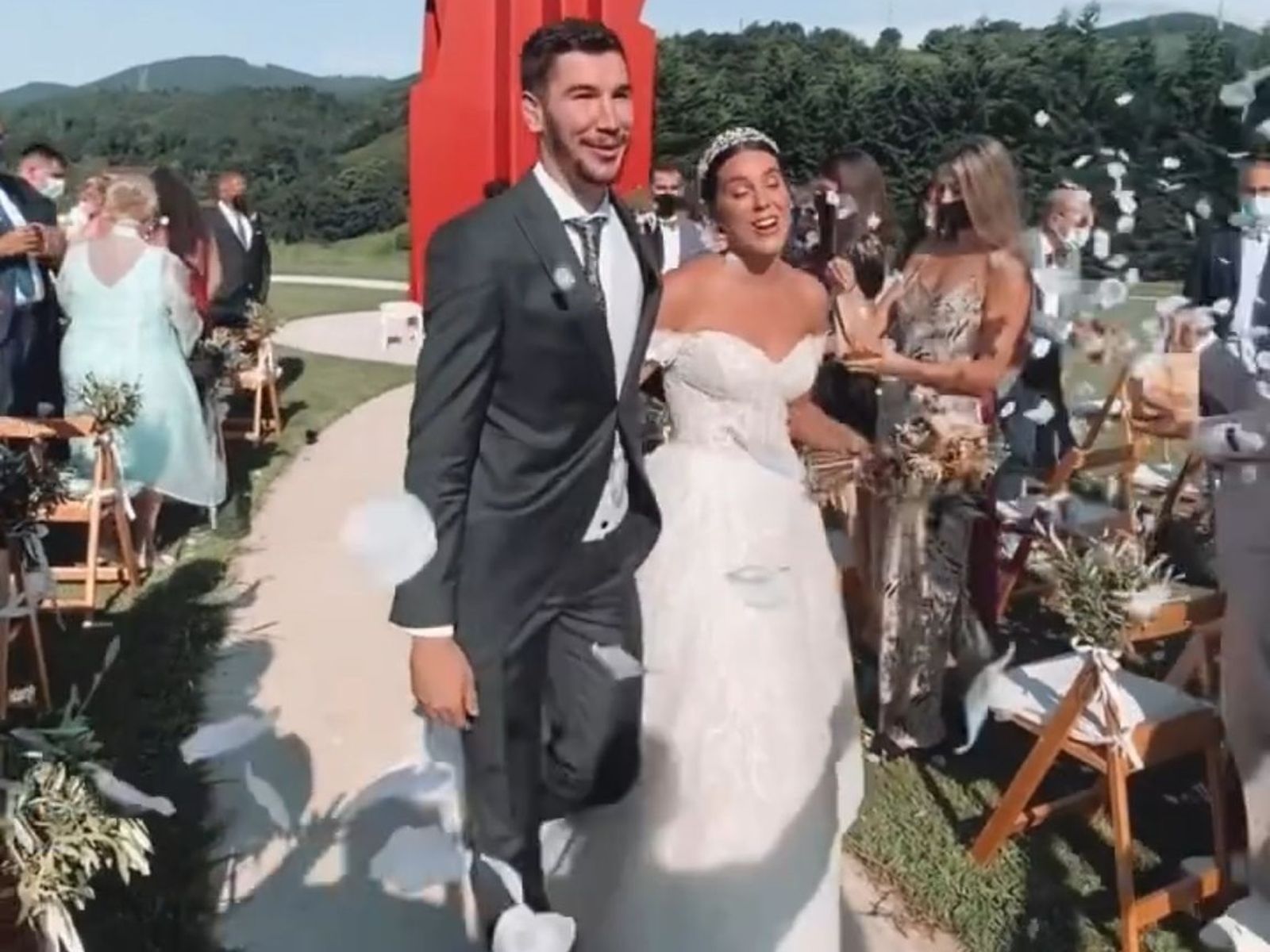 Darío Brizuela, en su boda.