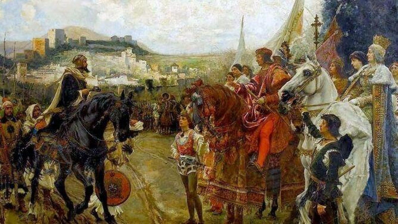 Cuadro de Francisco Pradilla sobre la Rendición de Granada