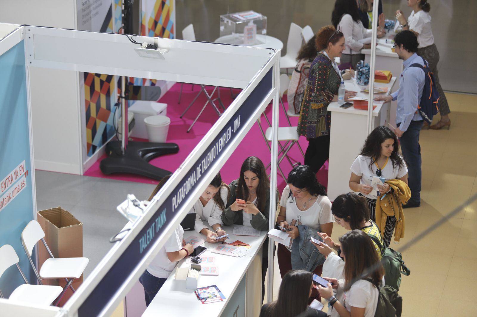 La imágenes de la V Feria de Empleo de la UMA