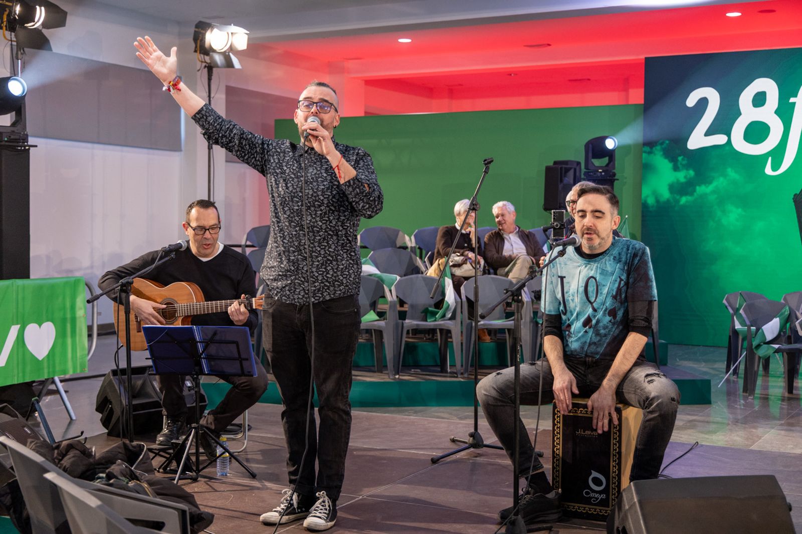 Acto en defensa de los servicios públicos para celebrar el 28F en Jaén