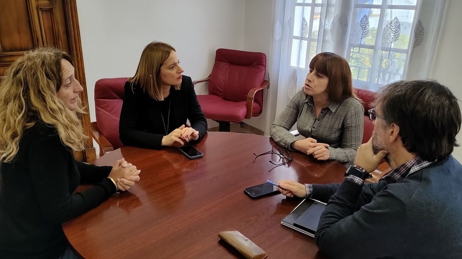 Un momento de la reunión de trabajo.