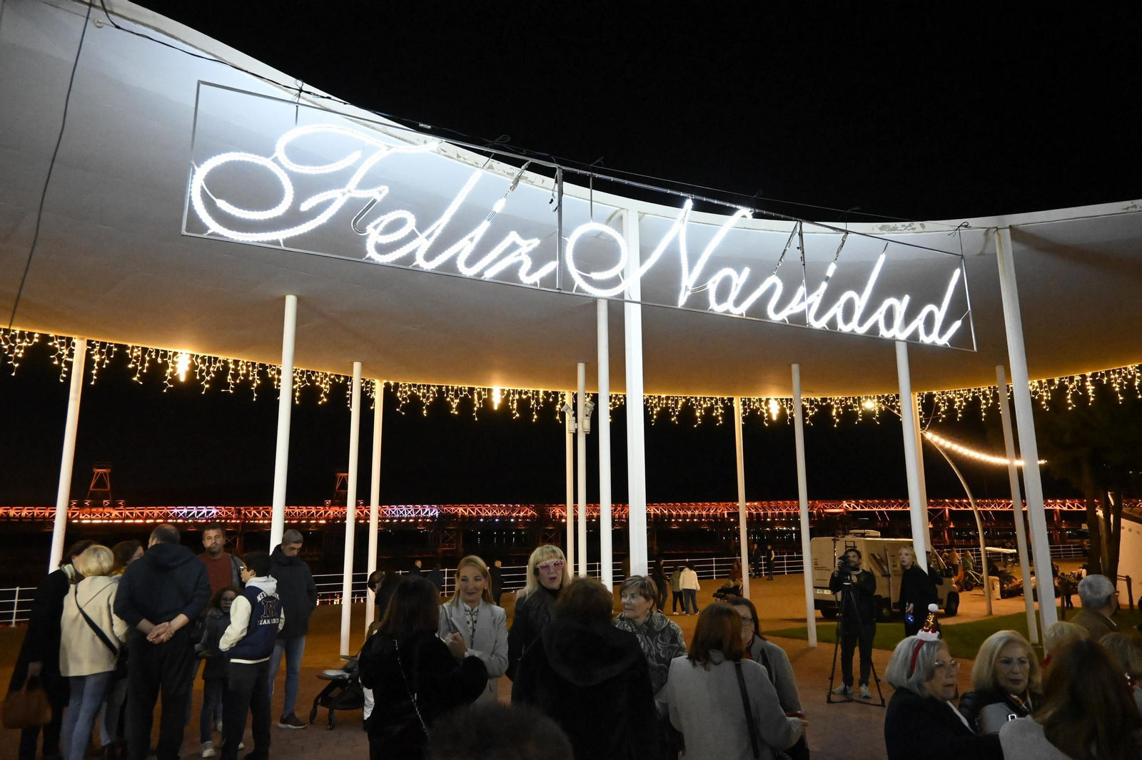 Fotos de la Inauguración del alumbrado del Puerto en Huelva