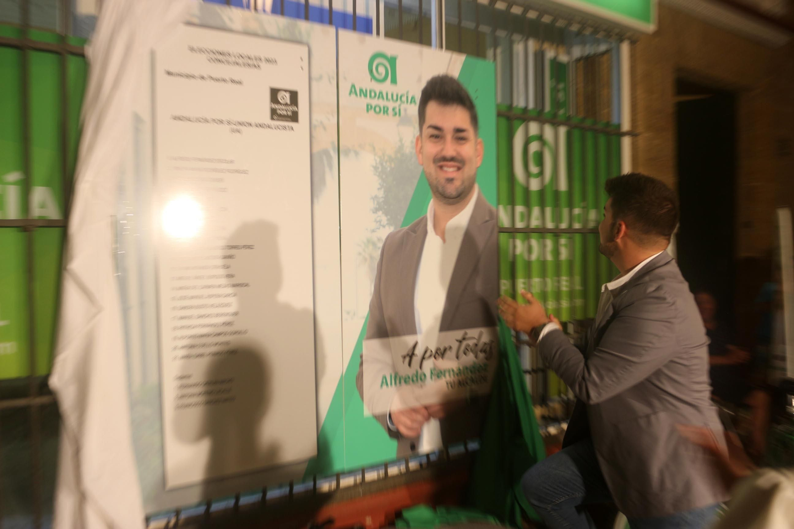 Las imágenes del comienzo de la campaña electoral en Puerto Real