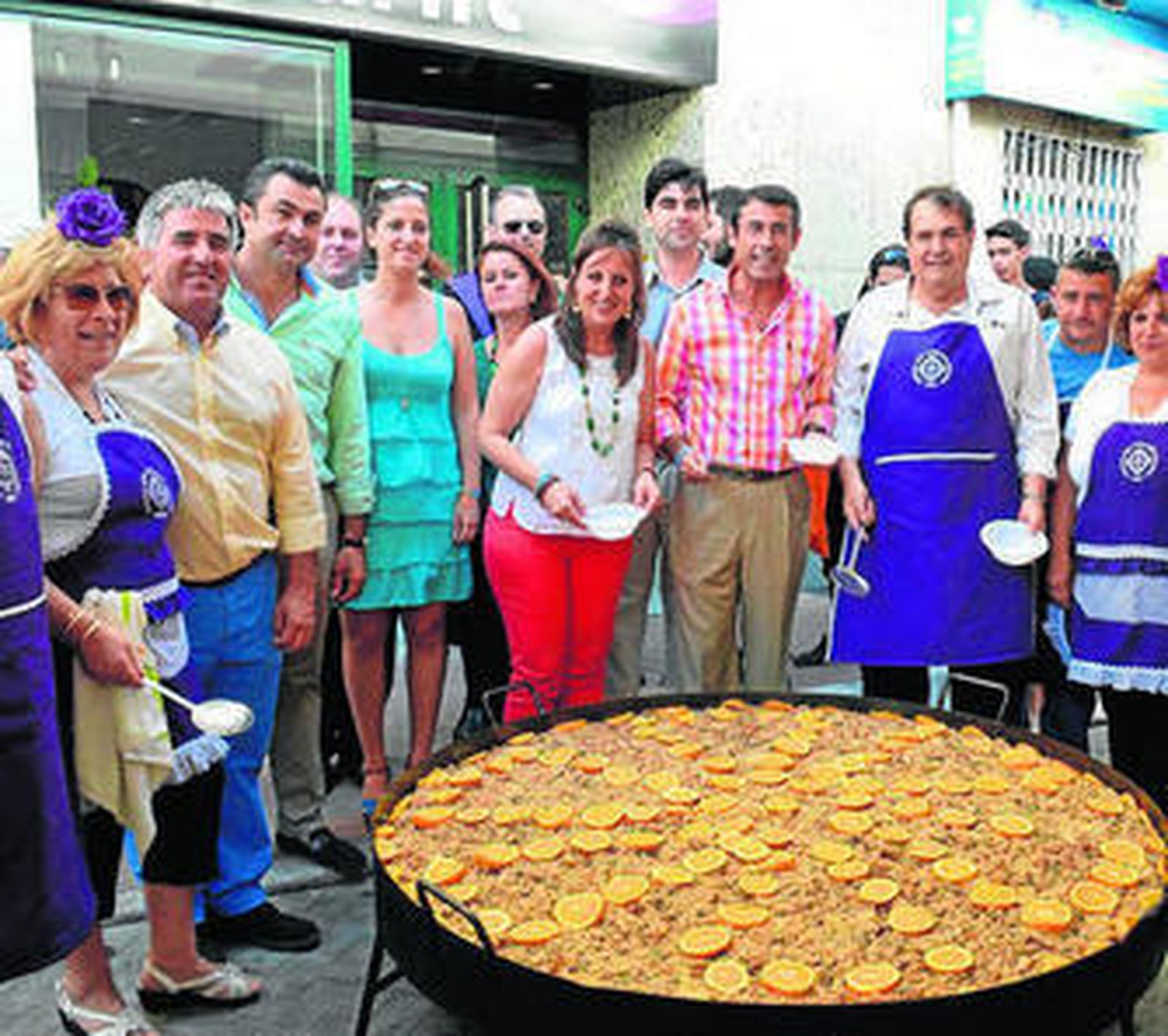 La tradicional sopa 'hervía'.