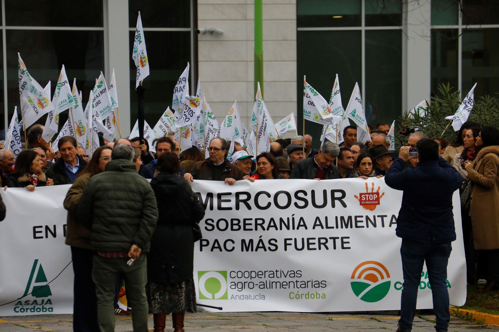 La protesta de los agricultores y ganaderos de Córdoba contra el acuerdo con Mercosur