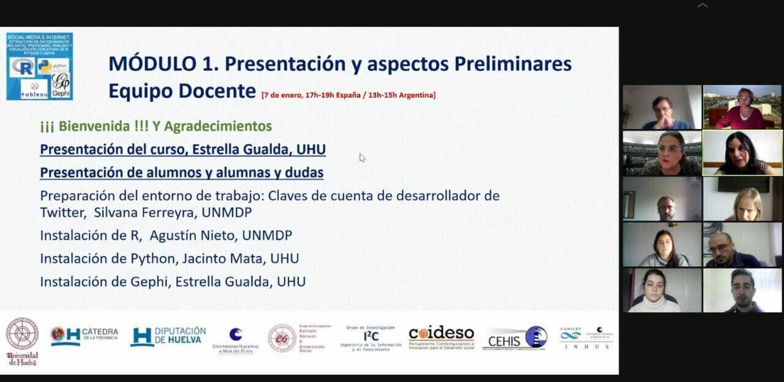 Curso internacional enmarcado en la Cátedra de la Provincia de la la Universidad de Huelva y la Diputación Provincial.