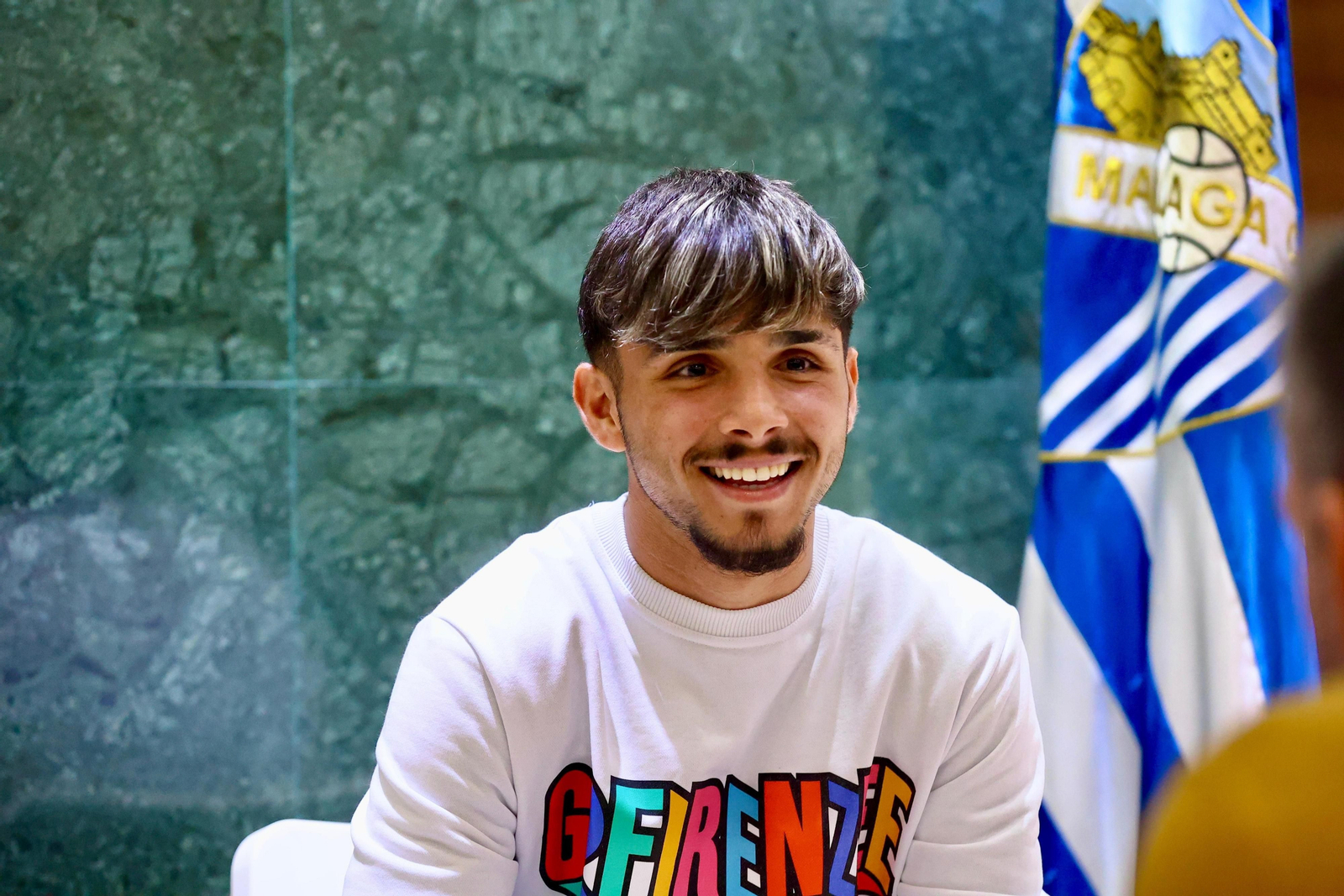 Las fotos de la entrevista a Kevin Medina, jugador del Málaga