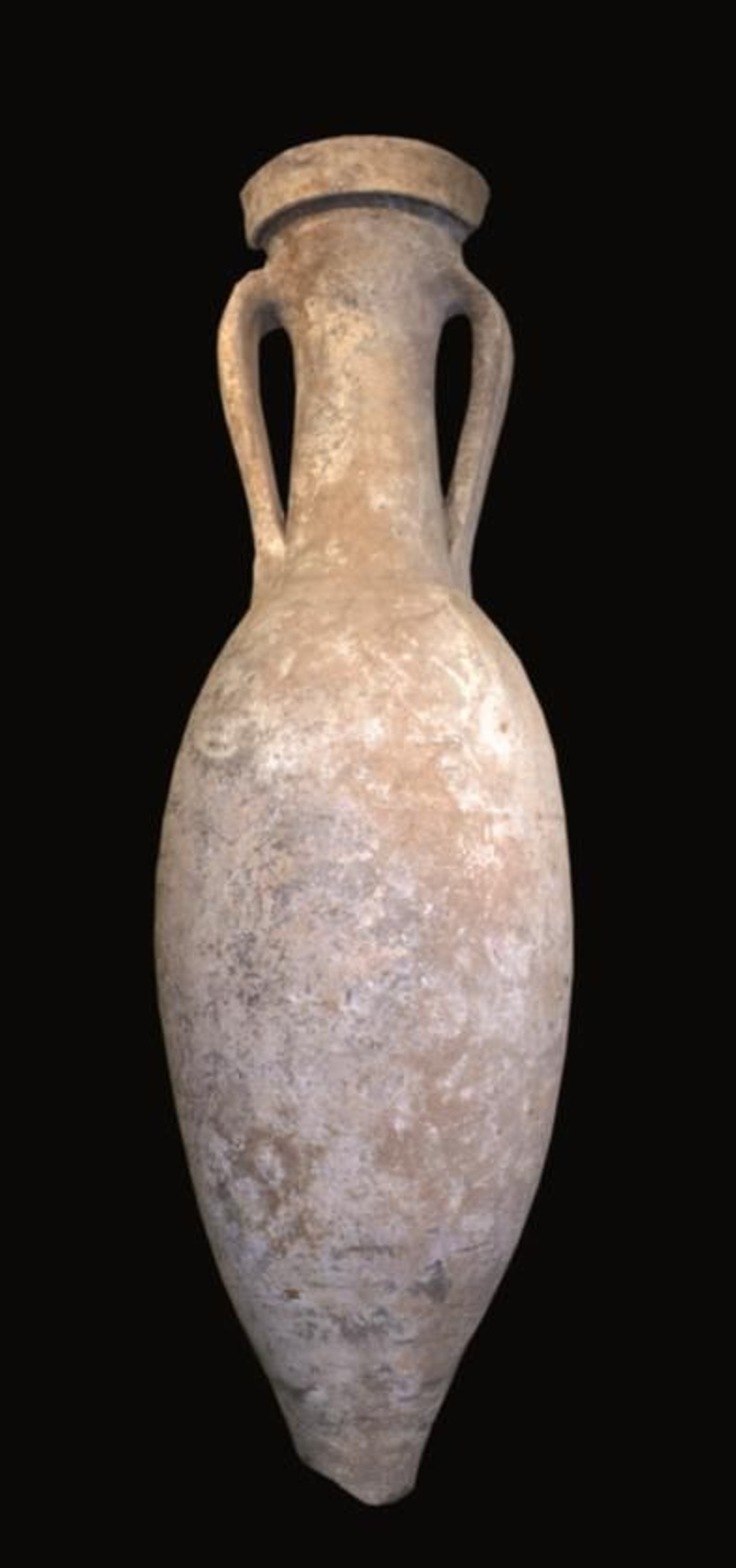 Ánfora salsaria tipo Dressel 7 hallada en los hornos romanos de El Rinconcillo (Museo Municipal de Algeciras).