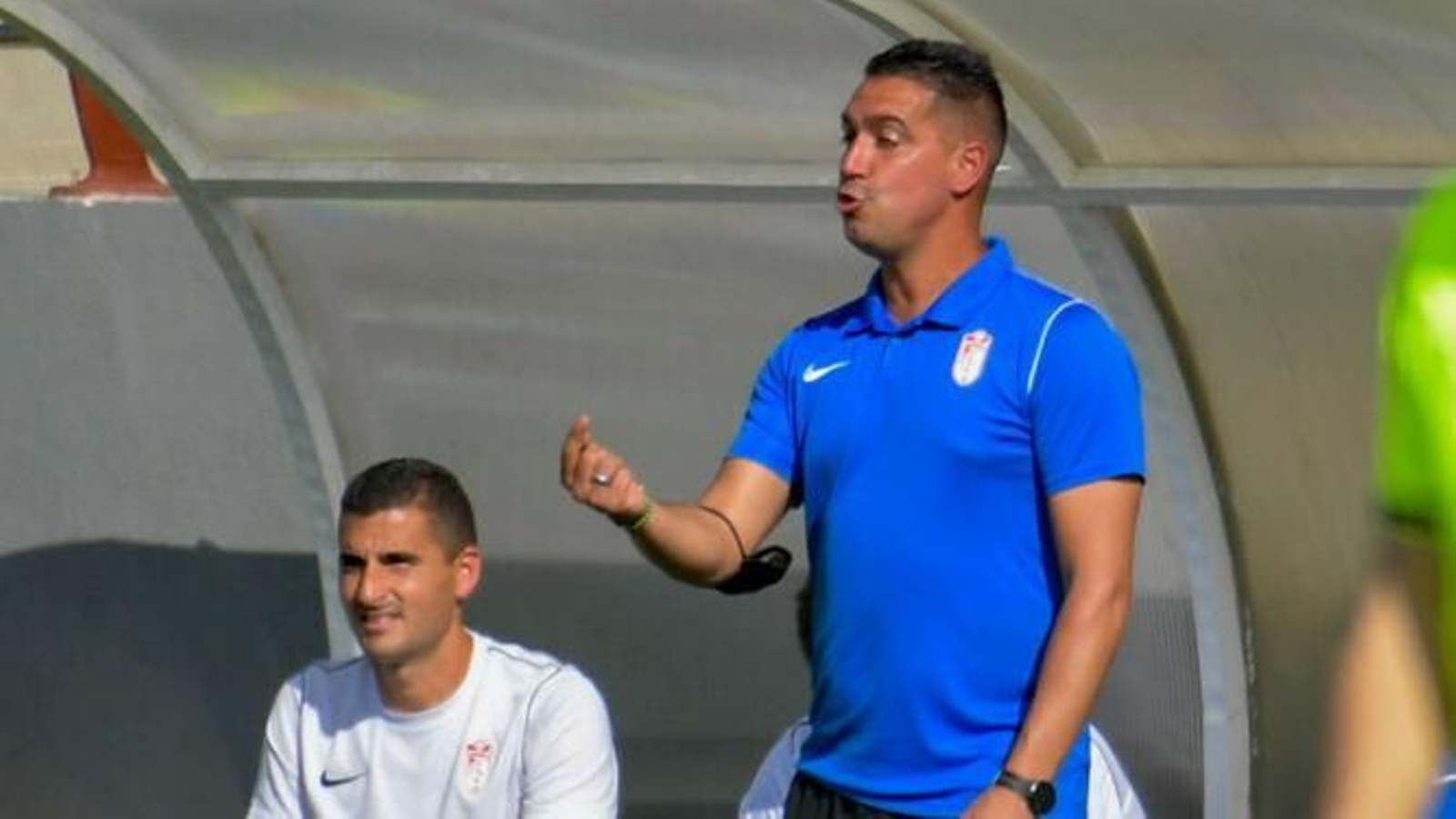 Juan Antonio Milla, durante un encuentro con el Juvenil A