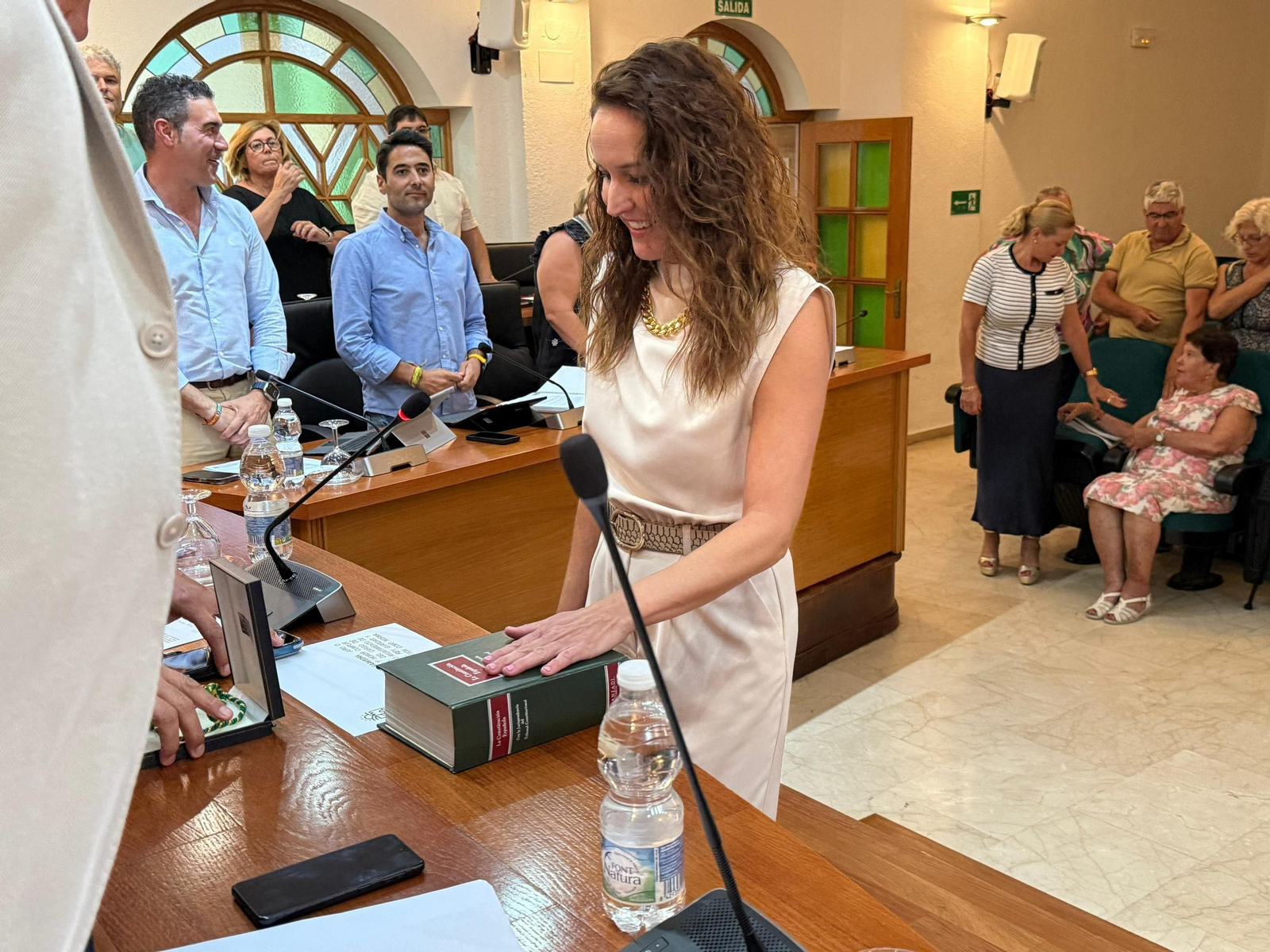 Cristina Marchante durante su nombramiento como concejala.