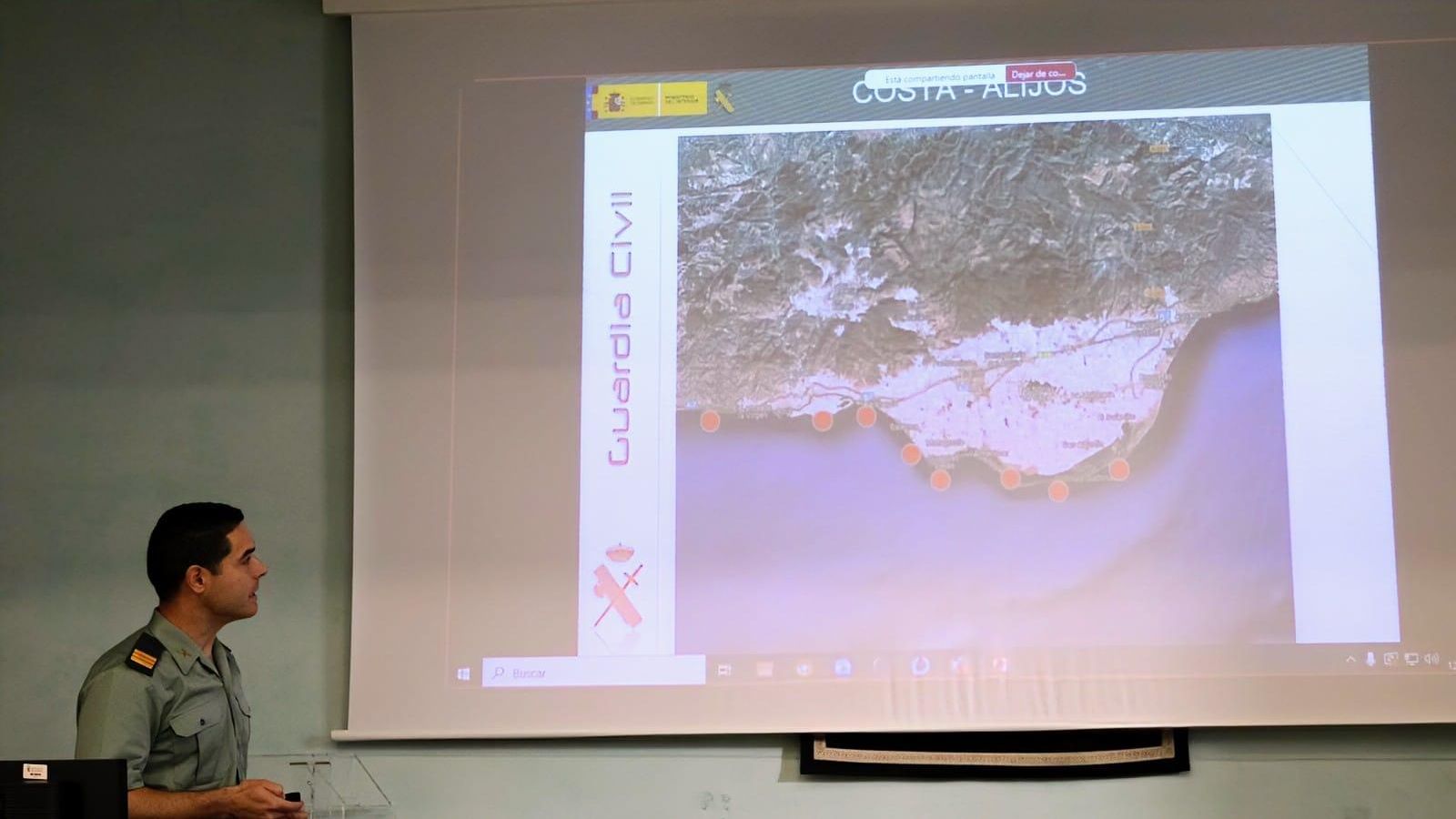 Mapa con los puntos calientes de los alijos en el Poniente Mapa con los puntos calientes de los alijos en el Poniente
