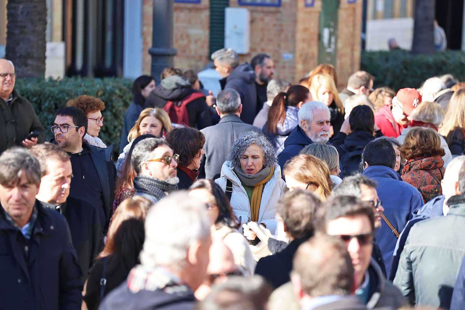 Las fotografías del minuto de silencio por el trágico accidente de tren